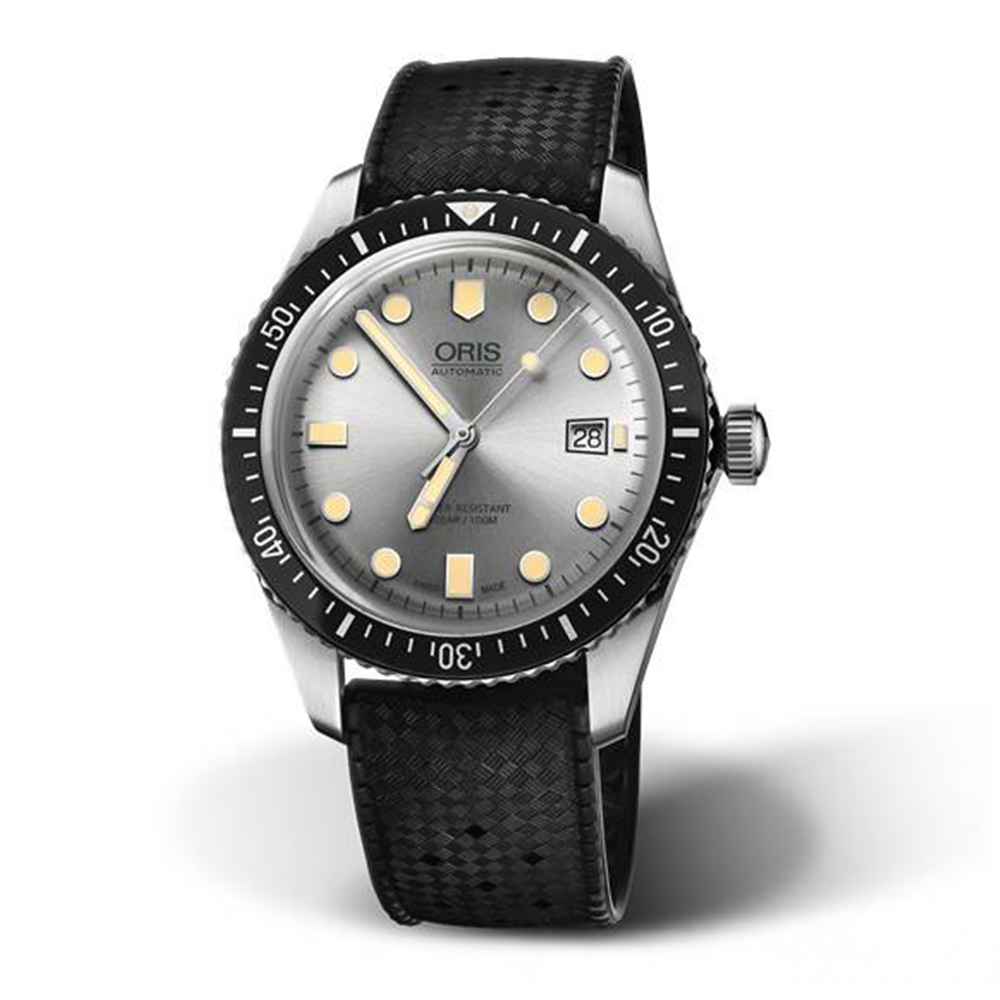 【ORIS 豪利時】01 733 7720 4051-07 4 21 18 日期顯示 單向旋轉錶圈 夜光 橡膠錶帶 機械 手錶