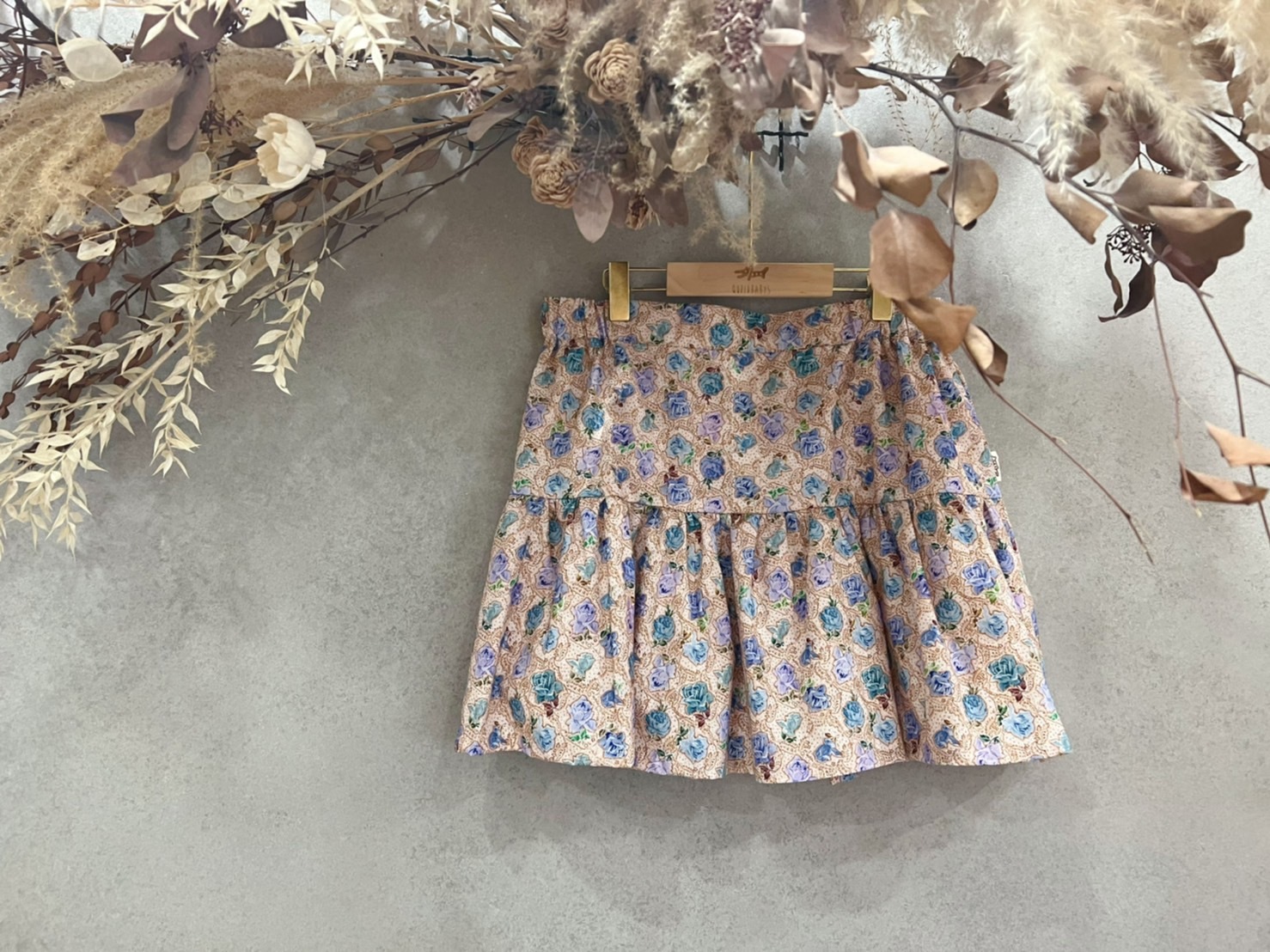 復古玫瑰  短短魚尾褲裙