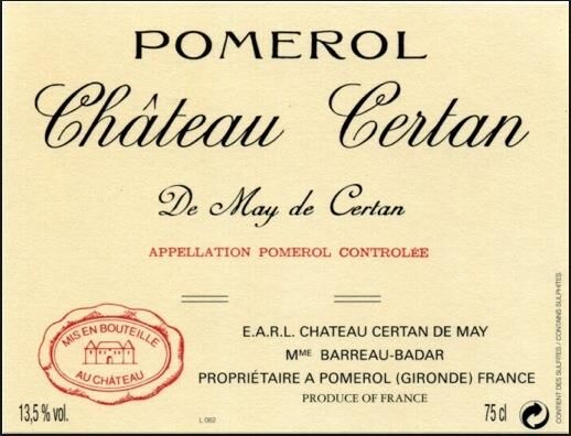 Chateau Certan de May 1996