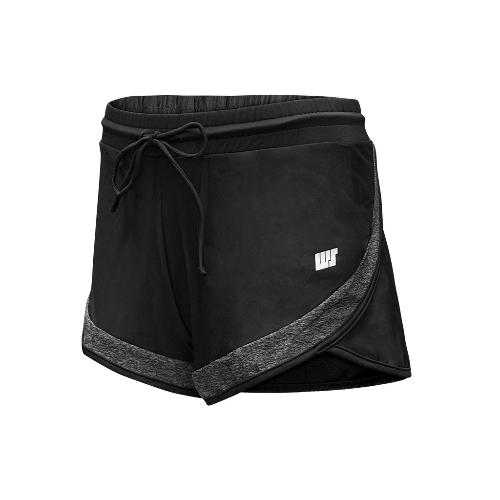 女士內襯游泳沙灘短褲 - 黑/灰