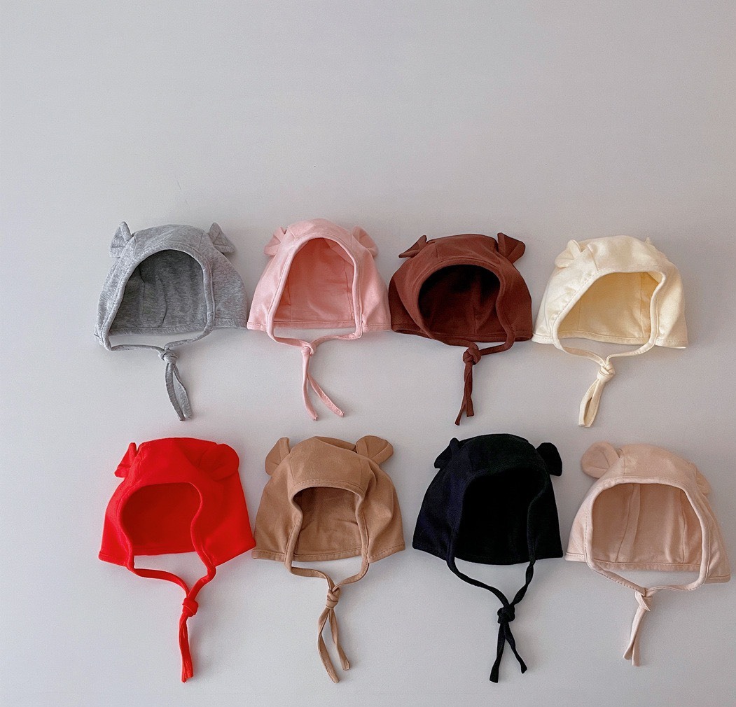 可愛耳朵寶寶綁帶帽