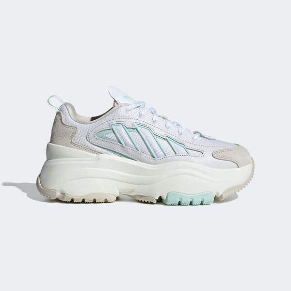 Adidas Ozgaia W IE3918 女 休閒鞋 運動 經典 復古 三葉草 厚底 老爹鞋 舒適 灰白 水藍