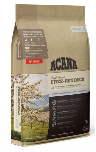 愛肯拿 單一蛋白系列 放養鴨狗糧 11.4KG