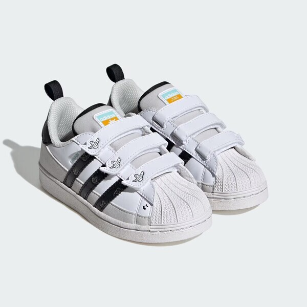 Adidas Superstar CF C IG6993 中童 休閒鞋 運動 經典 三葉草 魔鬼氈 貝殼頭 白黑