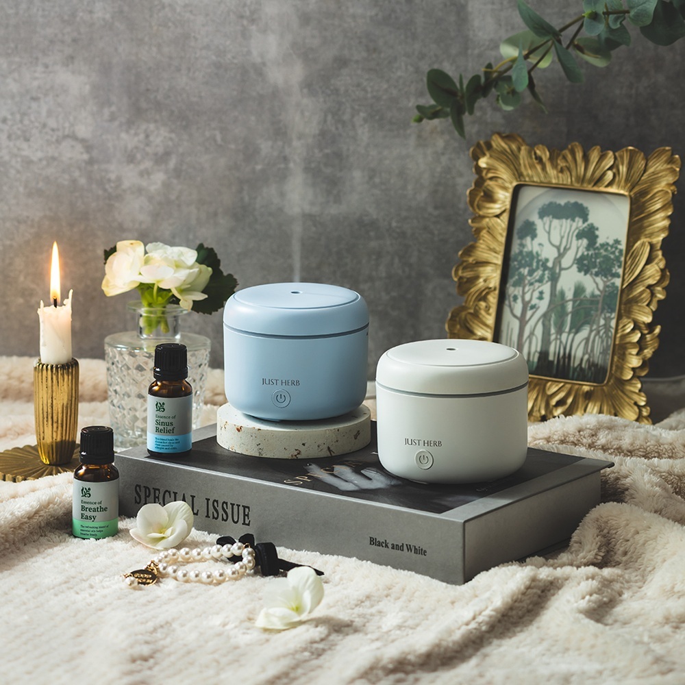 幸福寶盒香氛水氧機-嫩芽綠 附舒眠15ML精油