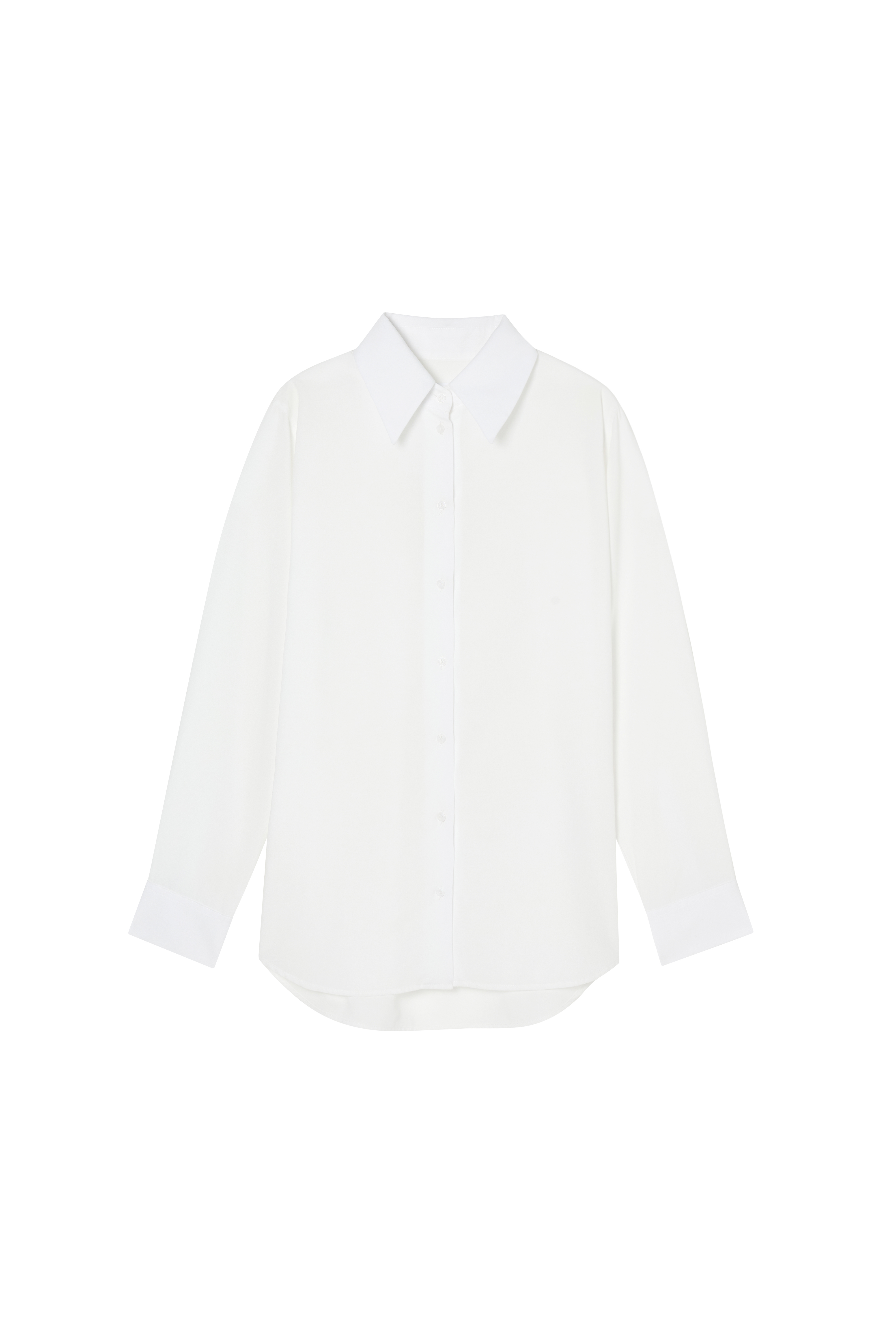 BREE 棉感寬鬆襯衫 女（白色）