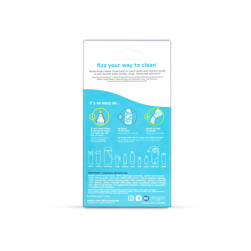 Hydrapak BOTTLE BRIGHT CLEANING TABLETS 水袋(瓶)清潔錠片包 / 12片