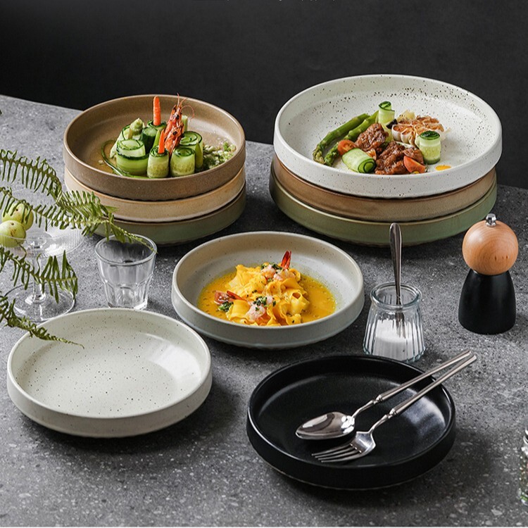 《5994》日式簡約質感粗陶花盤