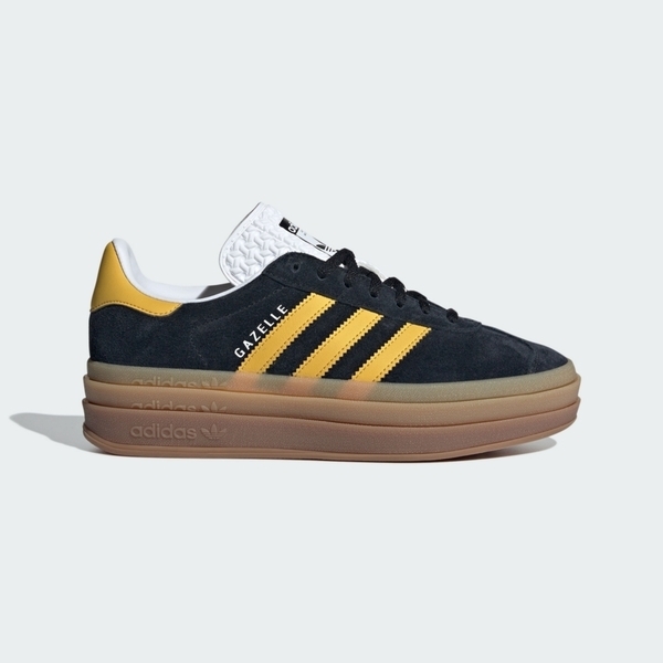 Adidas Gazelle Bold W IE0422 女 休閒鞋 經典 復古 三葉草 厚底 增高 黑 黃