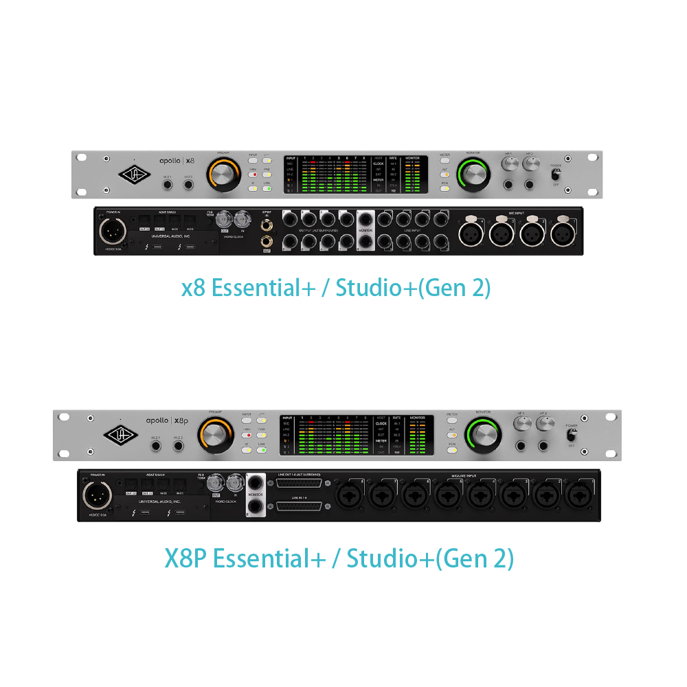 Universal Audio Universal Audio / Apollo X8 X8p系列 錄音介面 (Mac/PC可用)(Gen2 Essential+/Gen2 Studio+)<台灣代理公司貨> — 三峽錄音 / 音響｜YA! 玩音樂