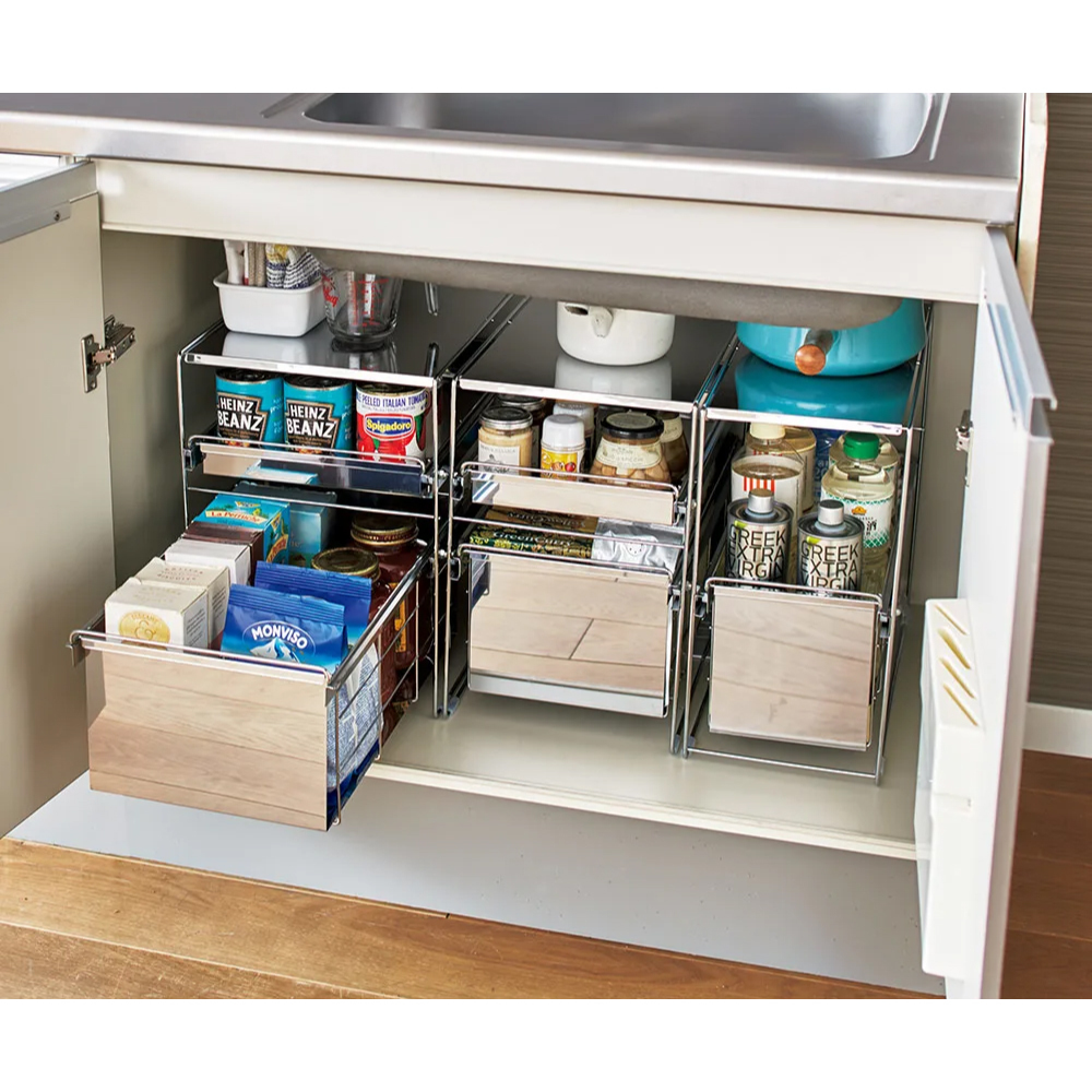 《A＆i》日本製430不鏽鋼單層抽屜式收納架