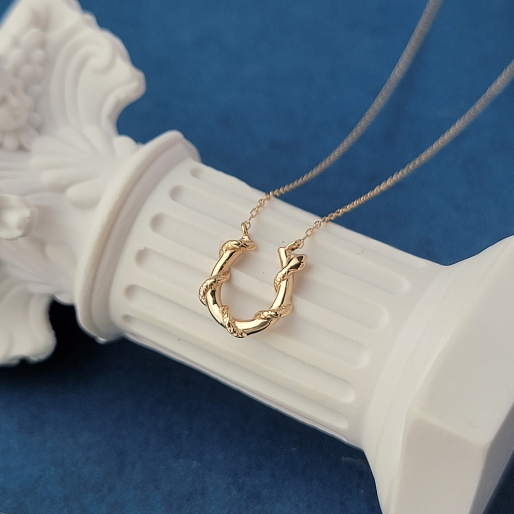 【me.luxe】K10好運蛇馬蹄項鍊