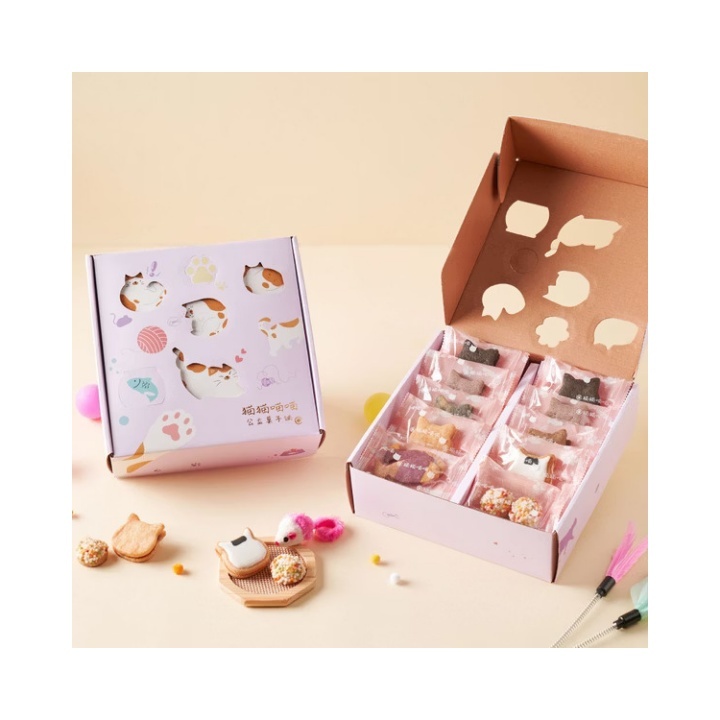 公益禮盒｜【猫趣時光】與貓同樂玩具紙盒餅乾
