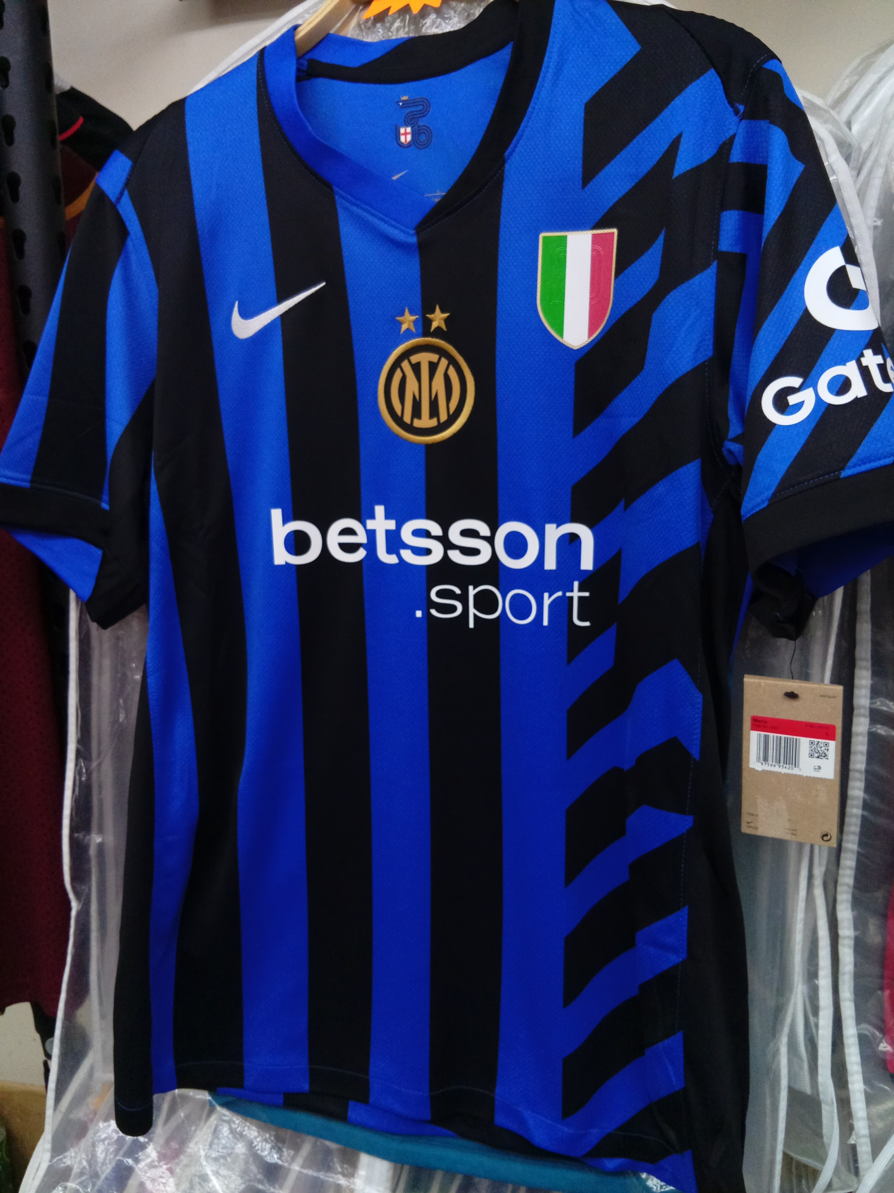 24-25國際米蘭主場球迷版球衣