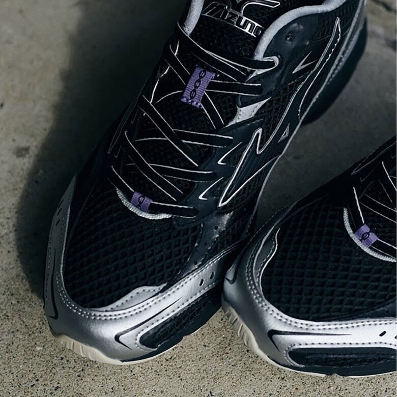 MIZUNO MXR 復古 黑紫 黑銀 拼接 休閒 跑步 男鞋 低筒舒適 美津濃 D1GA251501