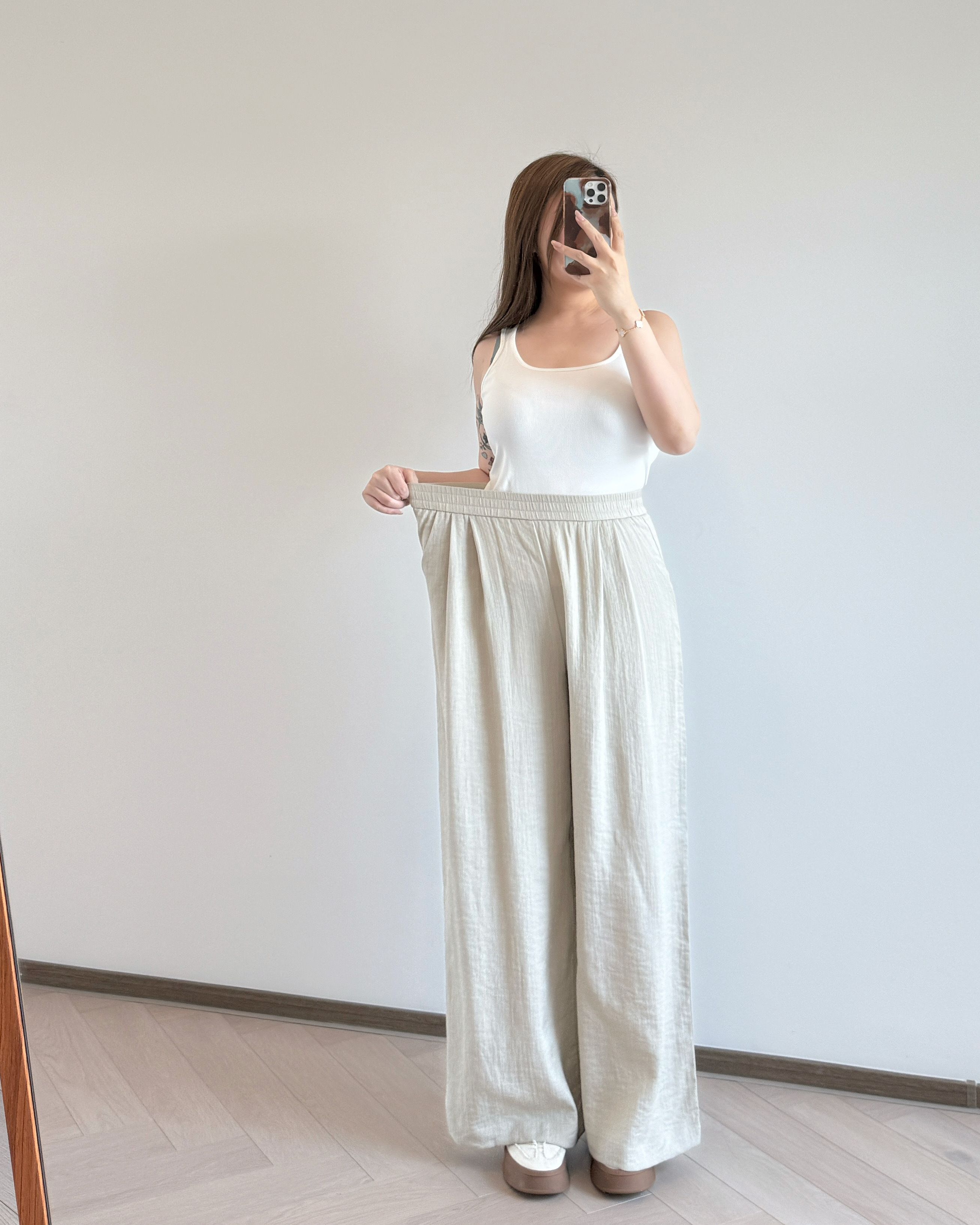 現貨 Vol.15 7198 天絲混棉麻 涼感闊腳褲