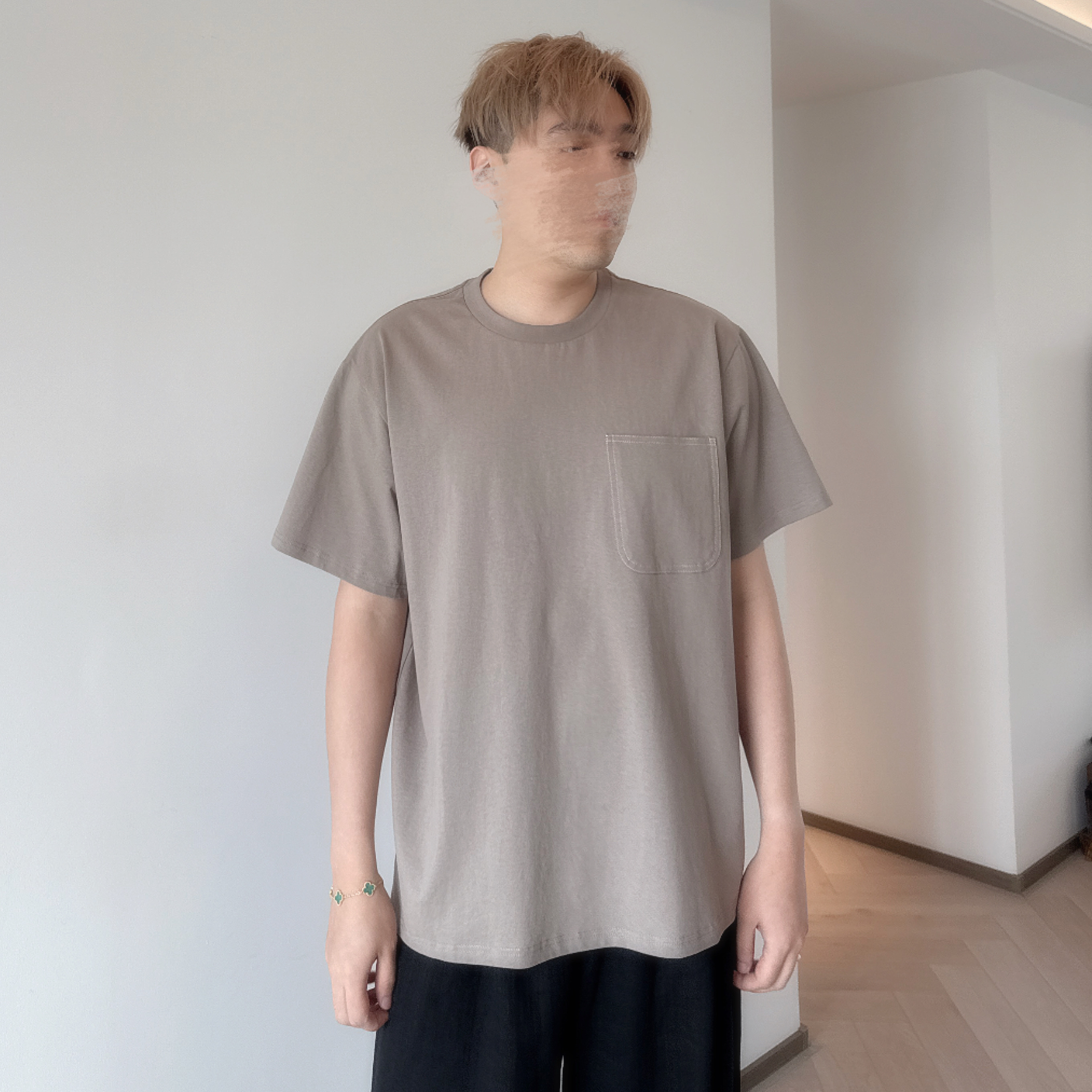 現貨 7204 男裝圓領Pocket Tee