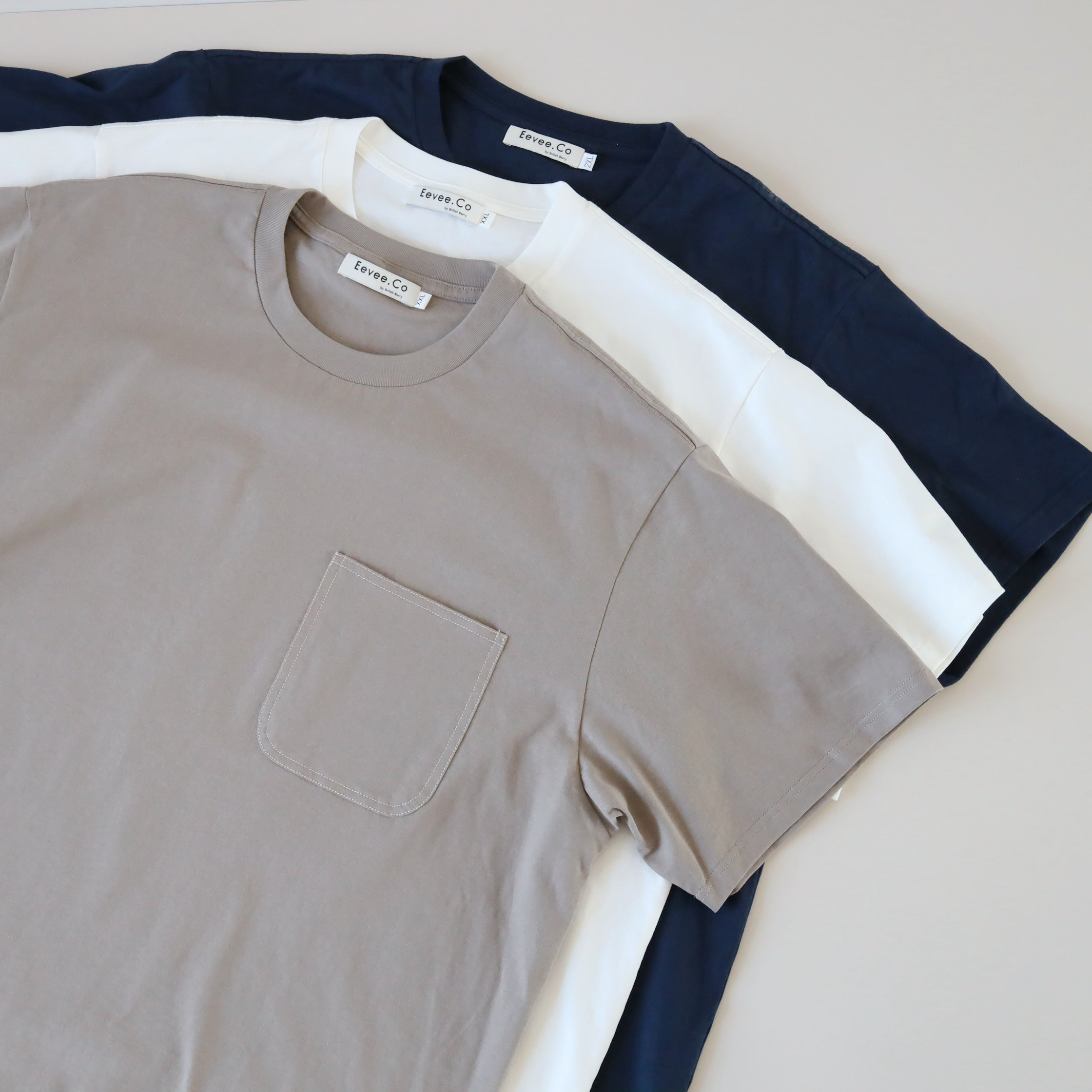 現貨 7204 男裝圓領Pocket Tee