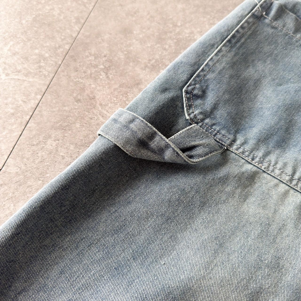 韓國短褲 刷色畫家口袋牛仔短褲 80890