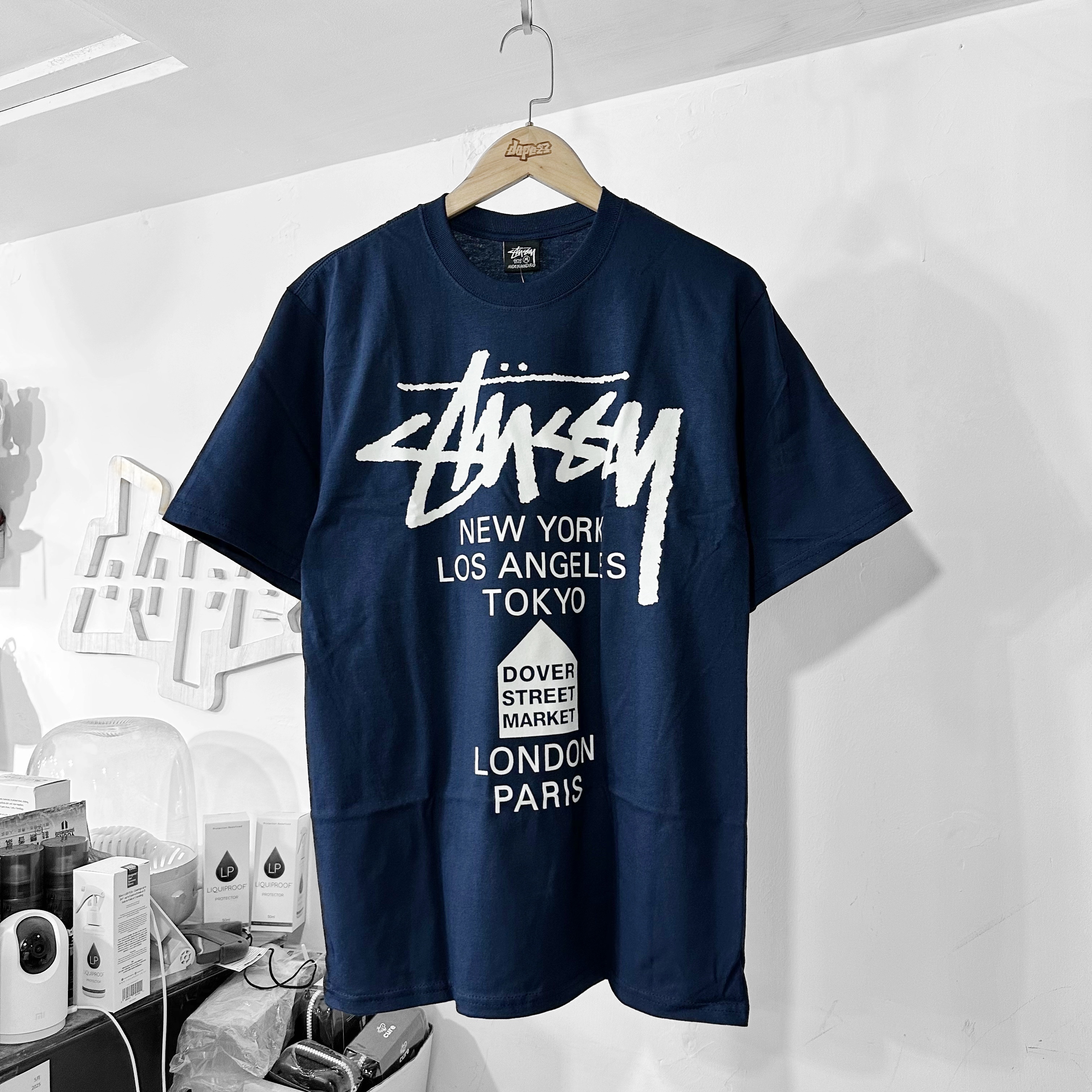 STÜSSY SS25 DSM World Tour T-Shirt NAVY （DSM聯名版本）