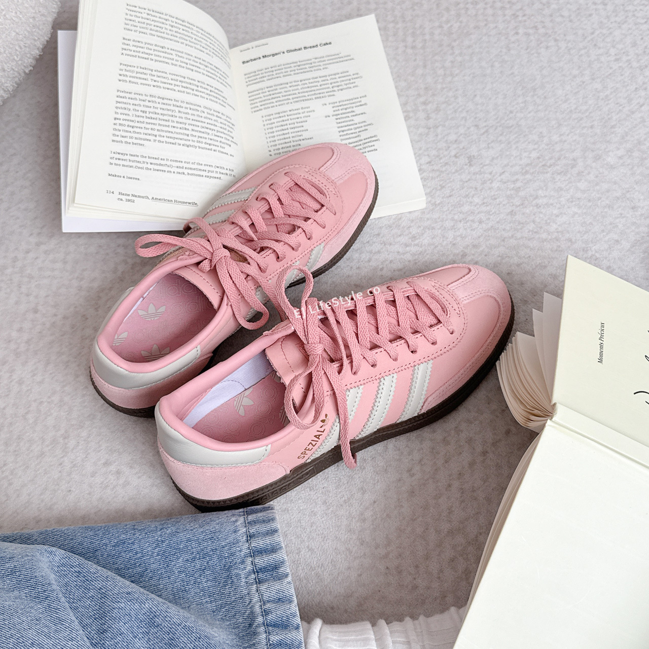 ADIDAS HANDBALL SPEZIAL 草莓奶昔 奶油色 亮粉 粉紅 女鞋 JI2646 / 調貨