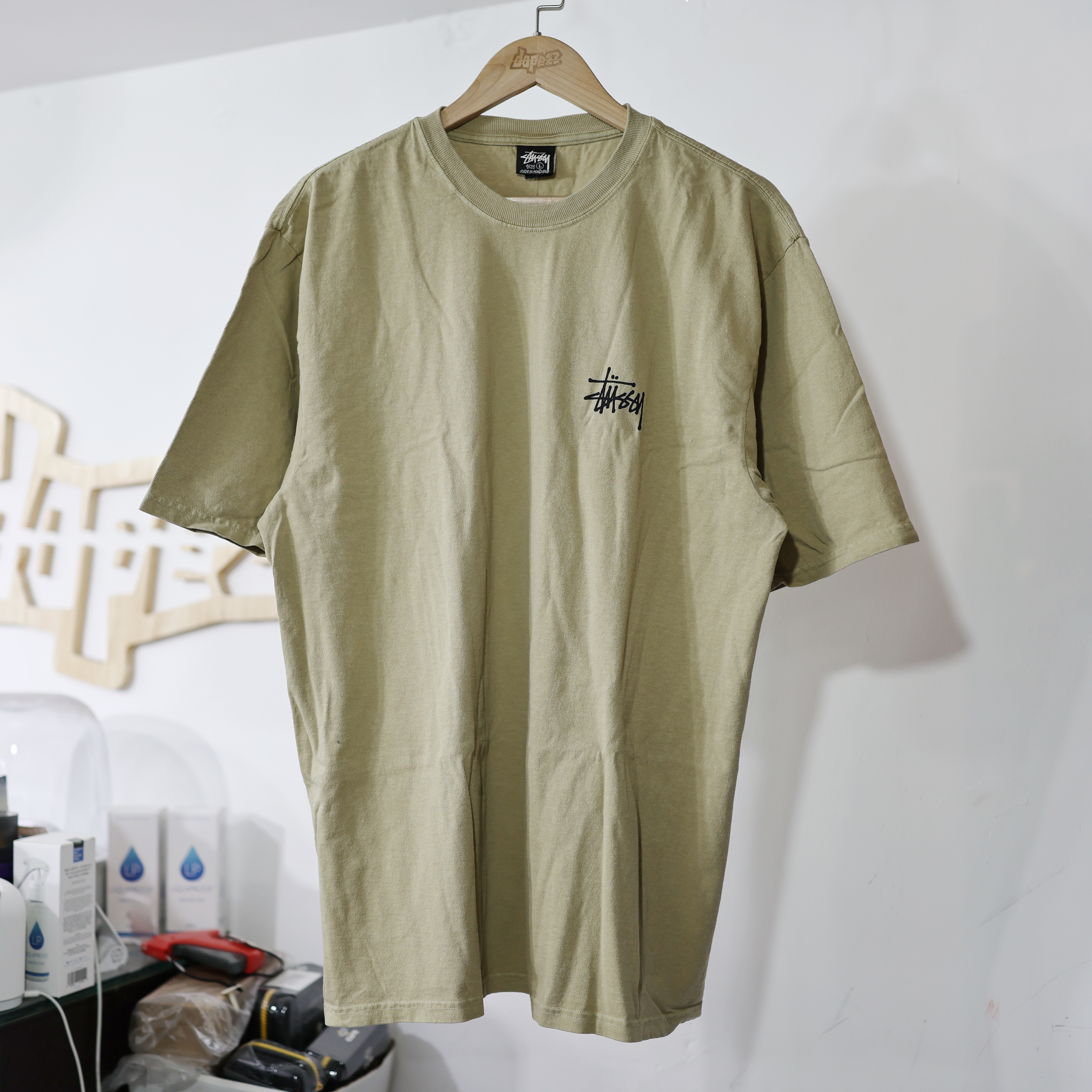 STUSSY BASIC STÜSSY TEE PIGMENT DYED  ELM