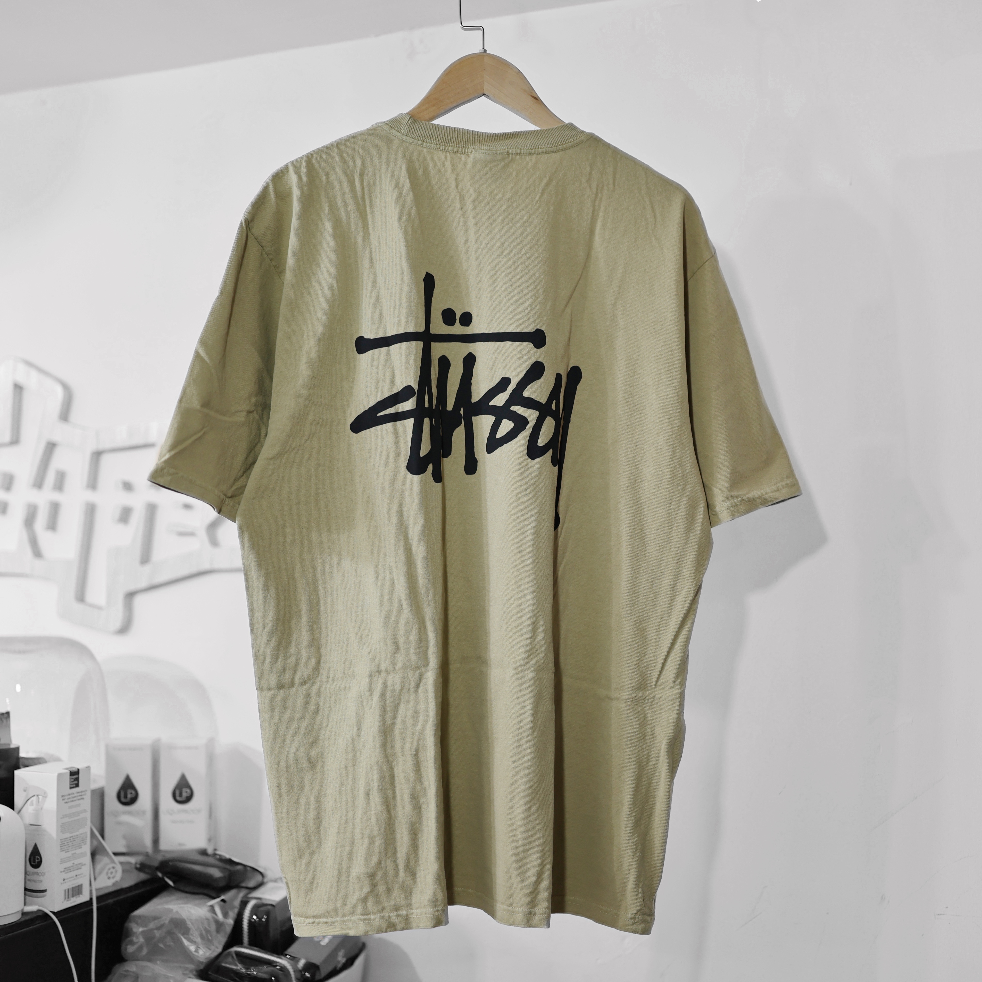 STUSSY BASIC STÜSSY TEE PIGMENT DYED  ELM