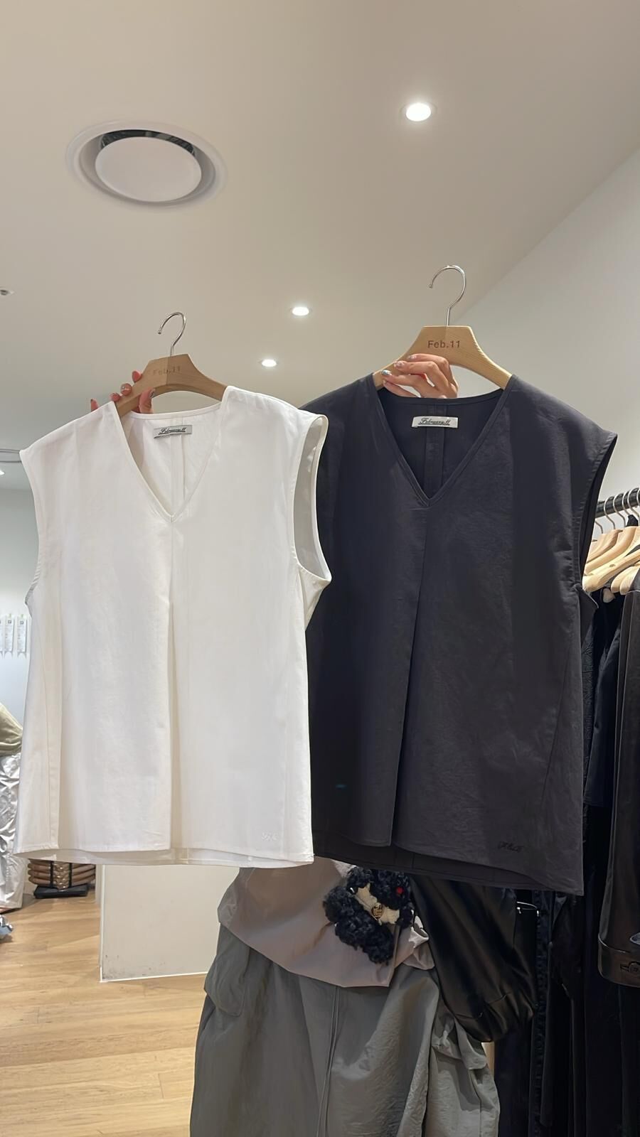 0212398a/韓國麻棉布料厚身開闊腰背心　39/40/25