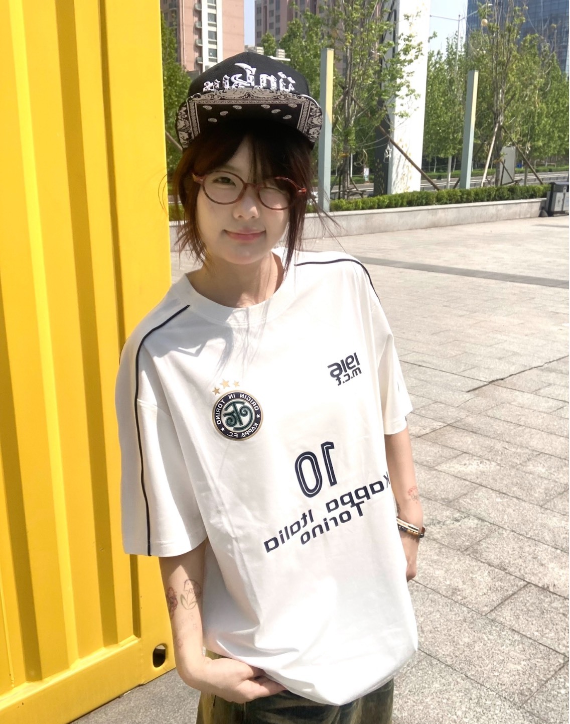 Kappa 1916 涼感透氣抗菌短袖T恤白色