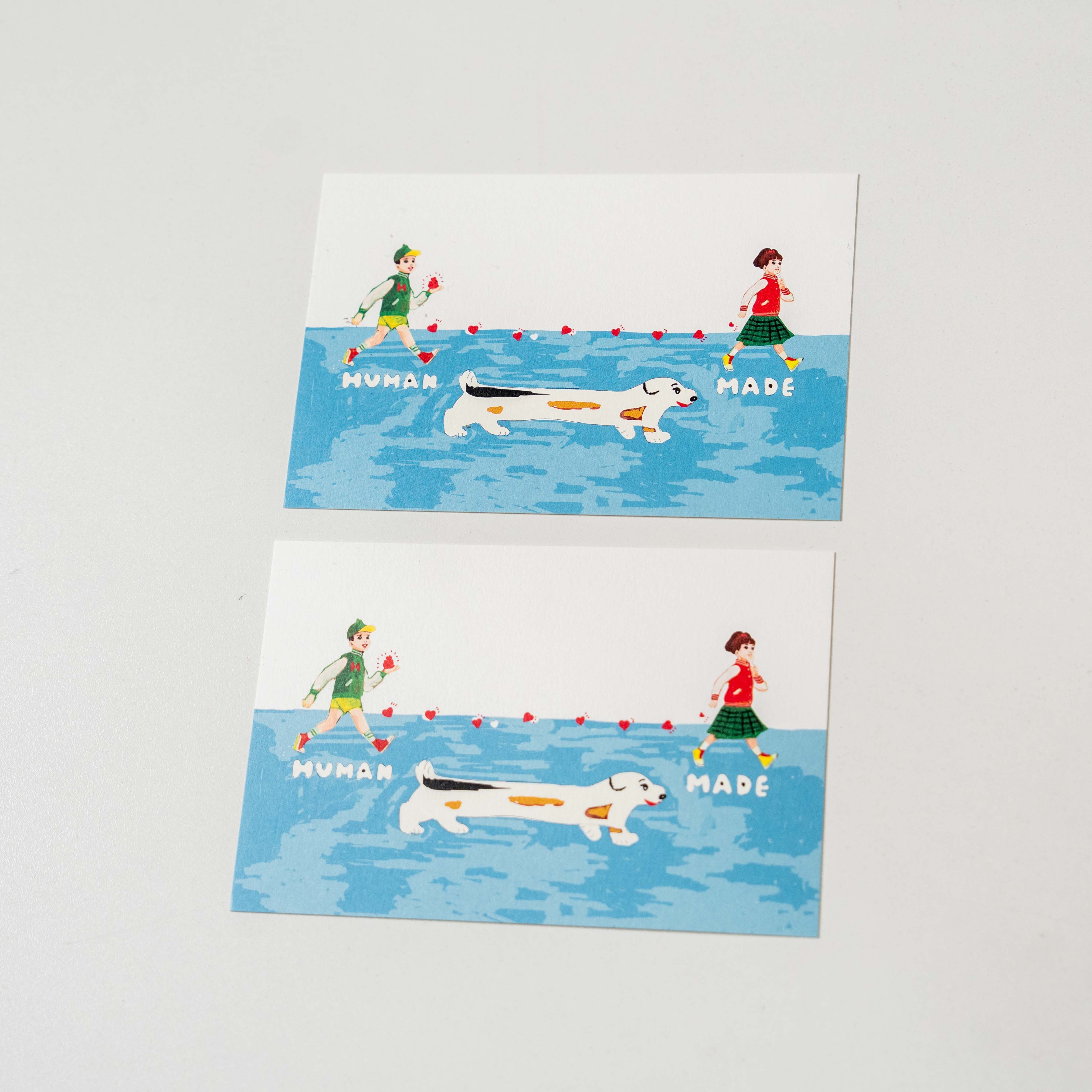 2025SS HUMAN MADE Postcard 插畫家 愛心 狗狗 明信片 現貨