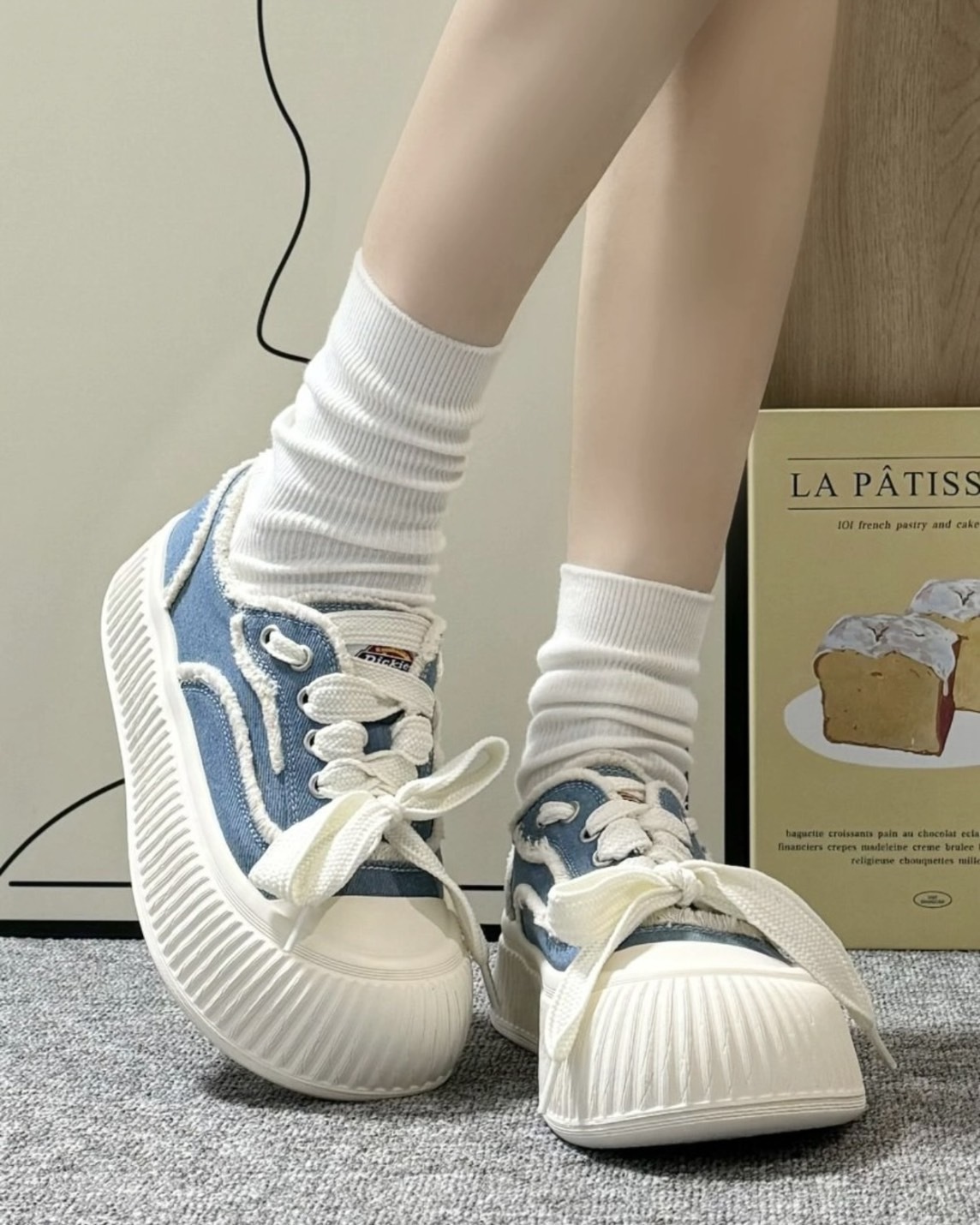 <解構平替款2.0!!>Dickies 厚底 增高 餅乾 解構 輪胎底 帆布鞋 3色