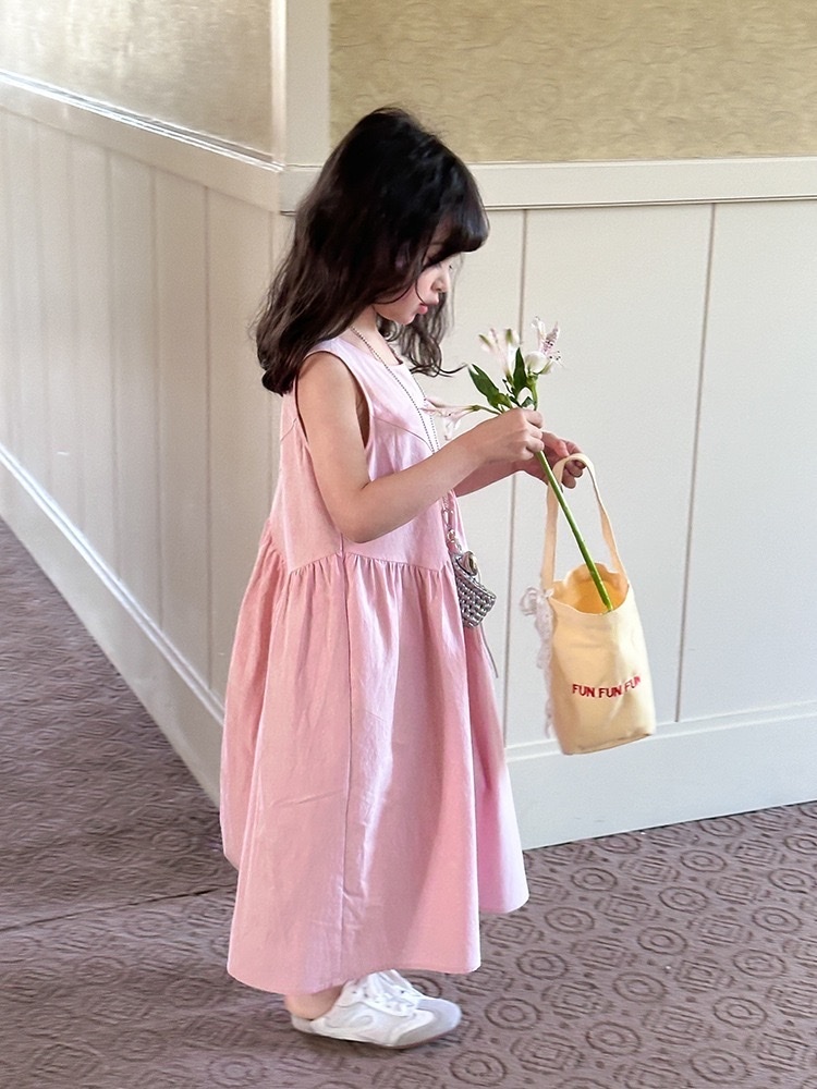 夏季設計感文藝大裙擺洋裝