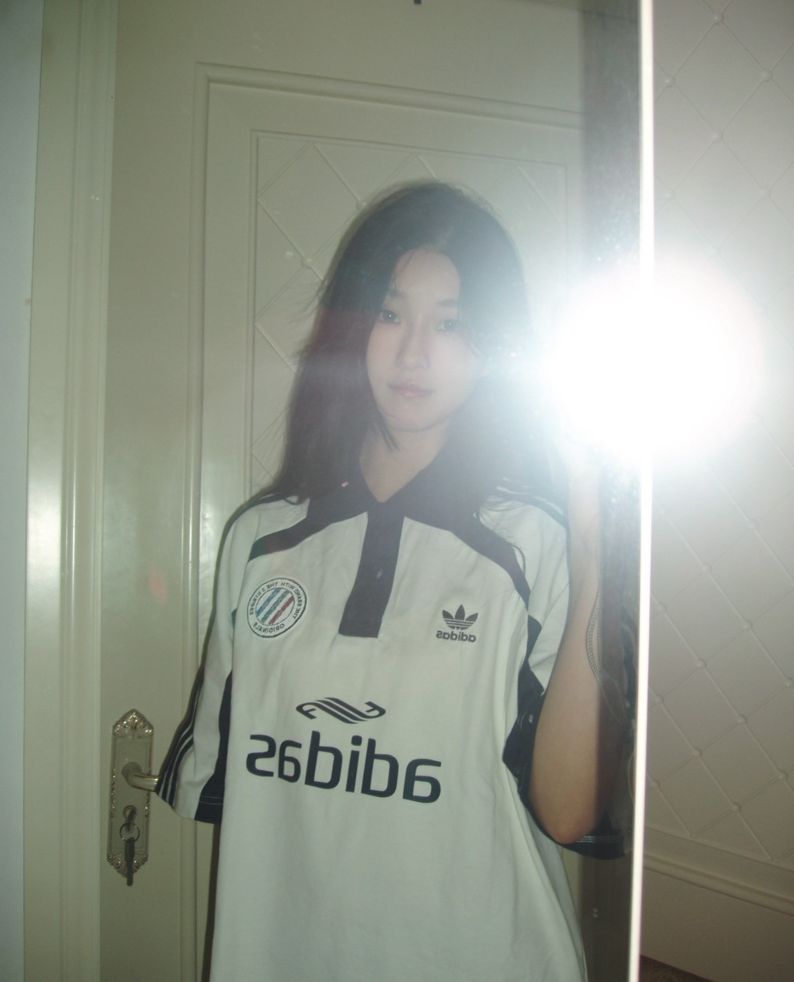 adidas 3 Stripes 漢玉白短袖Polo 男款