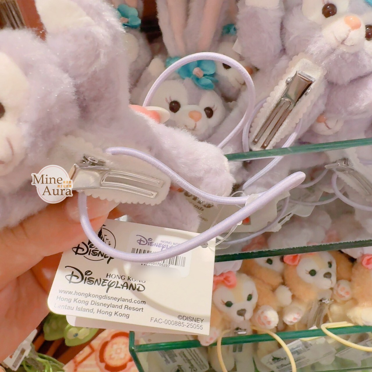史黛拉露 星黛露 StellaLou 趴趴造型 絨毛 髮夾 髮束 髮飾 -香港迪士尼樂園