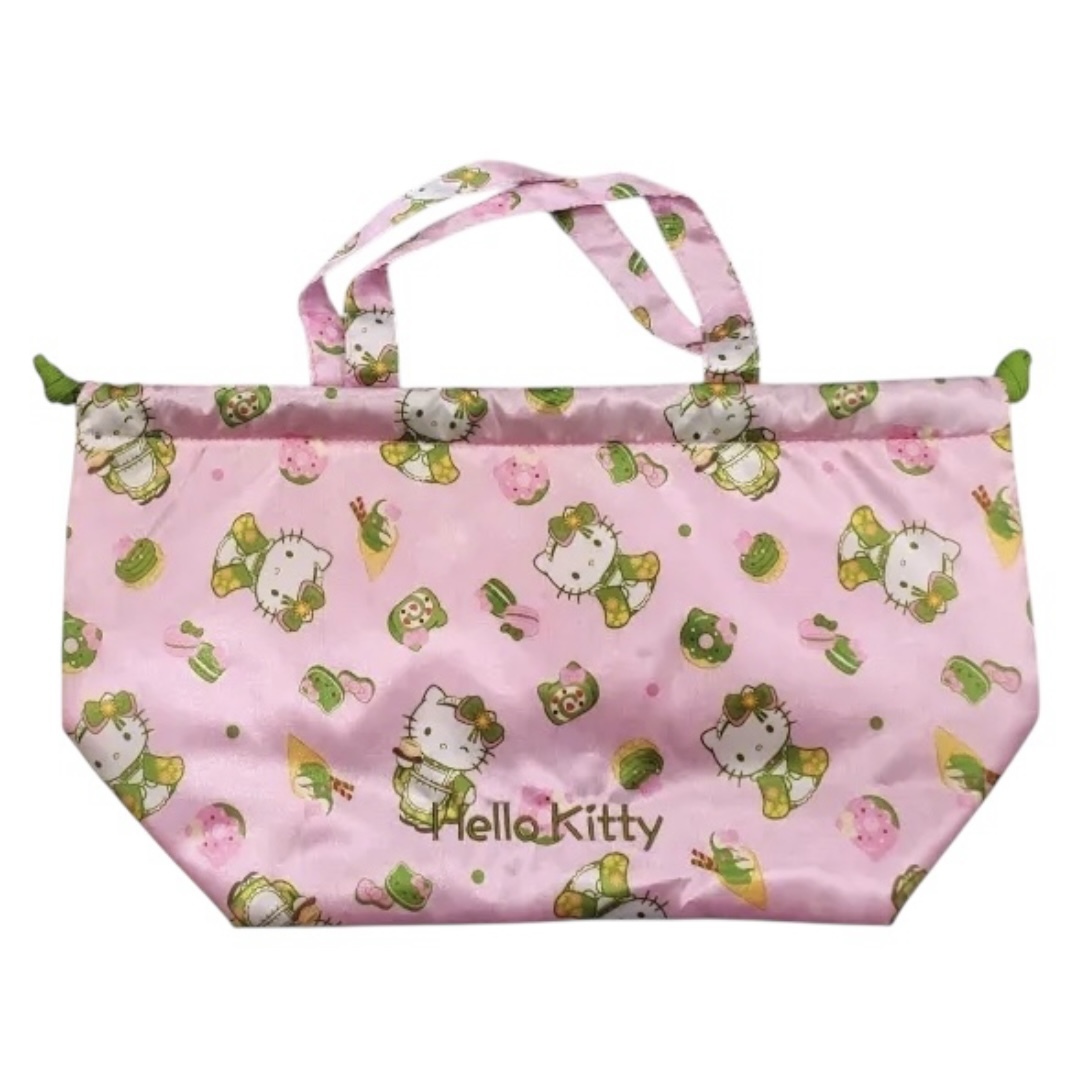 美版 Sanrio Hello Kitty 抹茶甜點系列 - 手提索袋