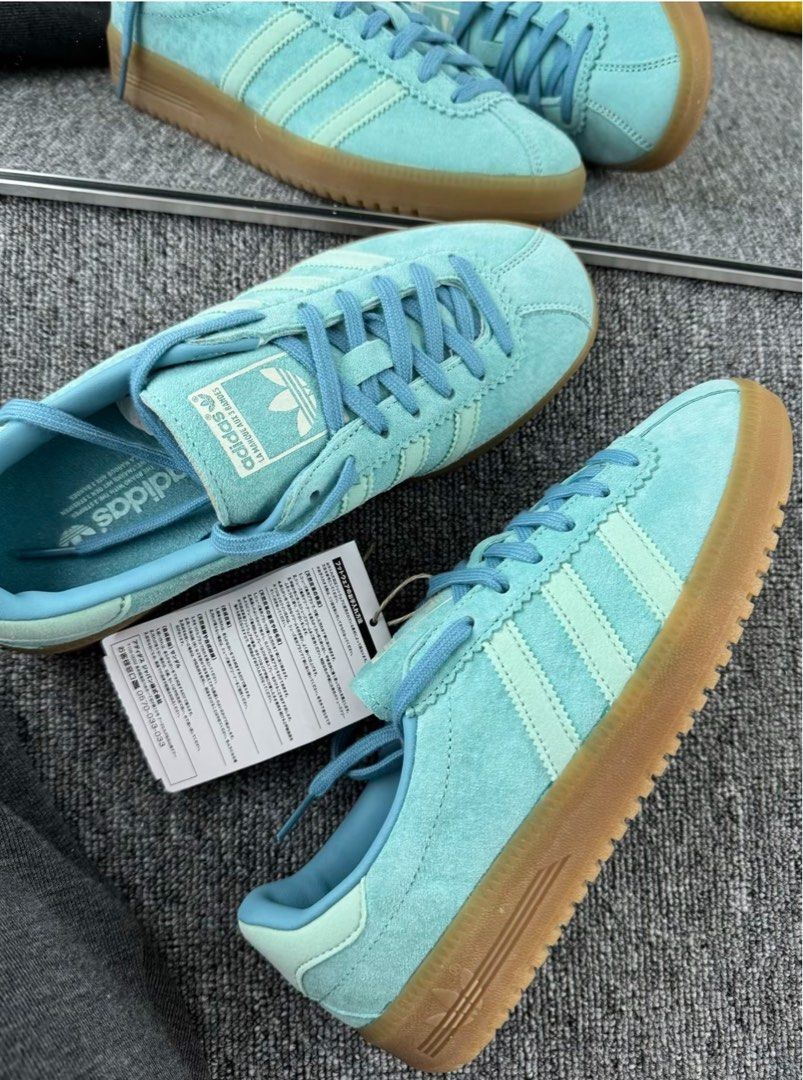 Adidas Bermuda Semi Pink Spark 焦糖底 麂皮 蒂芬妮藍  GY7387