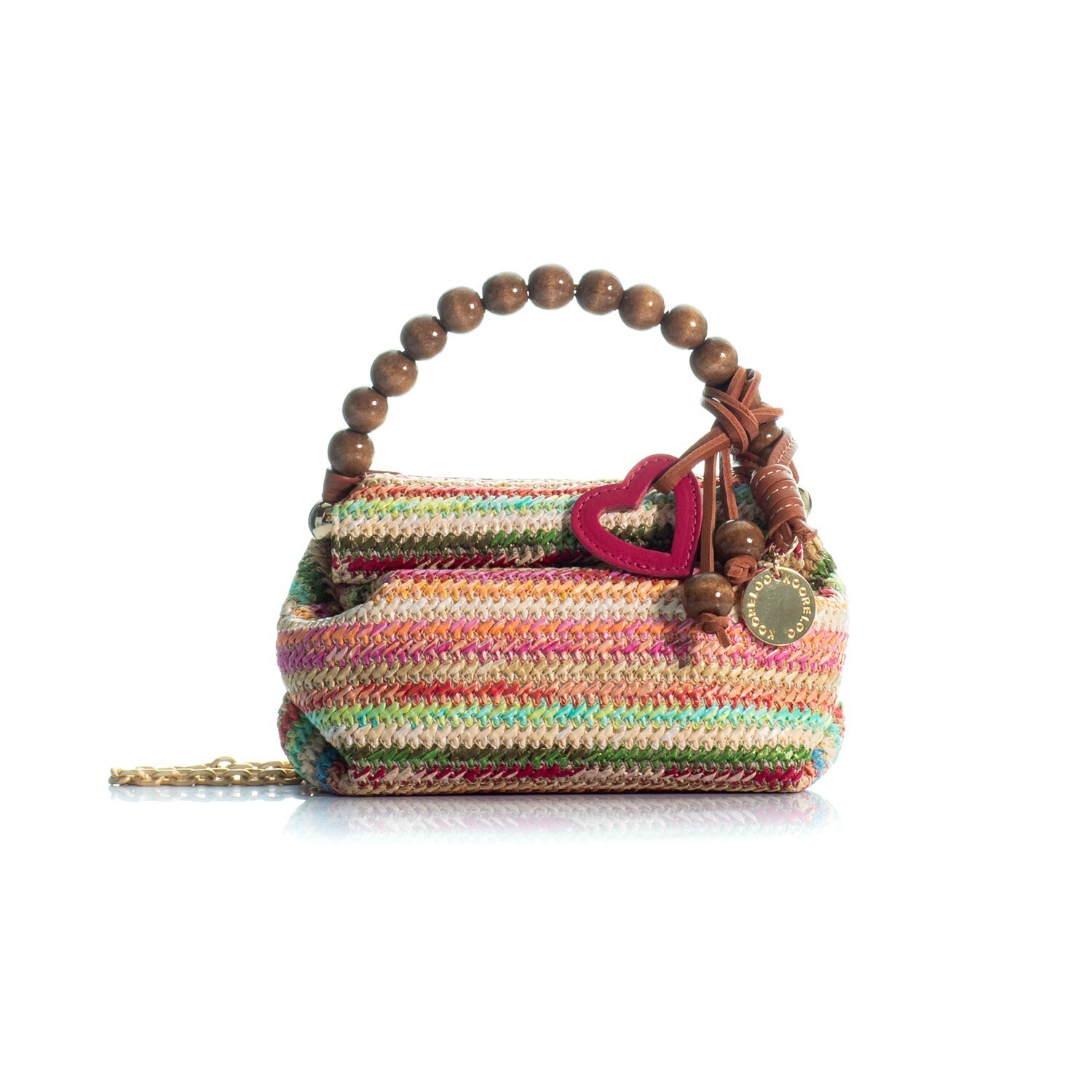 1KO0522-013 KOORELOO The Mini Charming Kyoto Raffia Multi #15202.8002.5290 (B-EU-E)