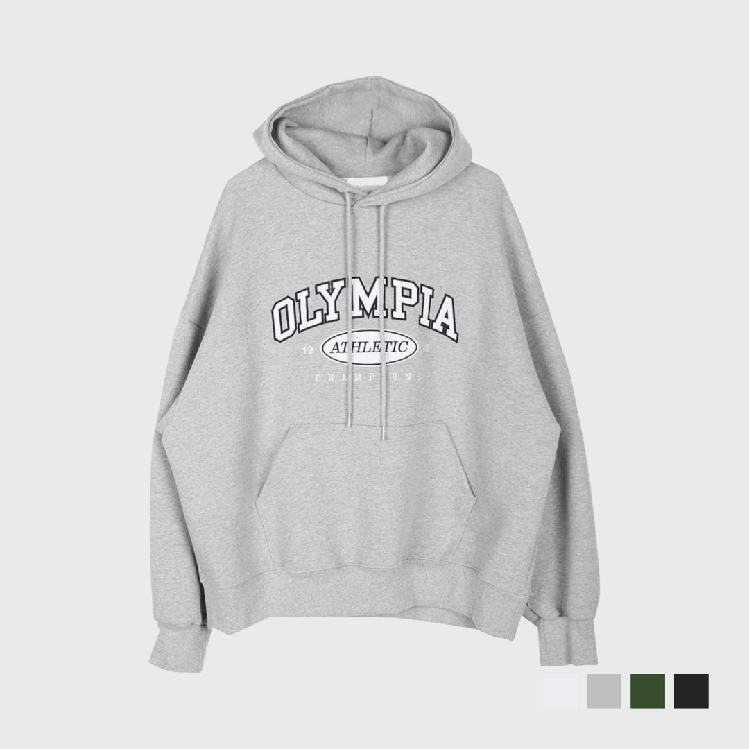 OLYMPIA貼布繡重磅帽T