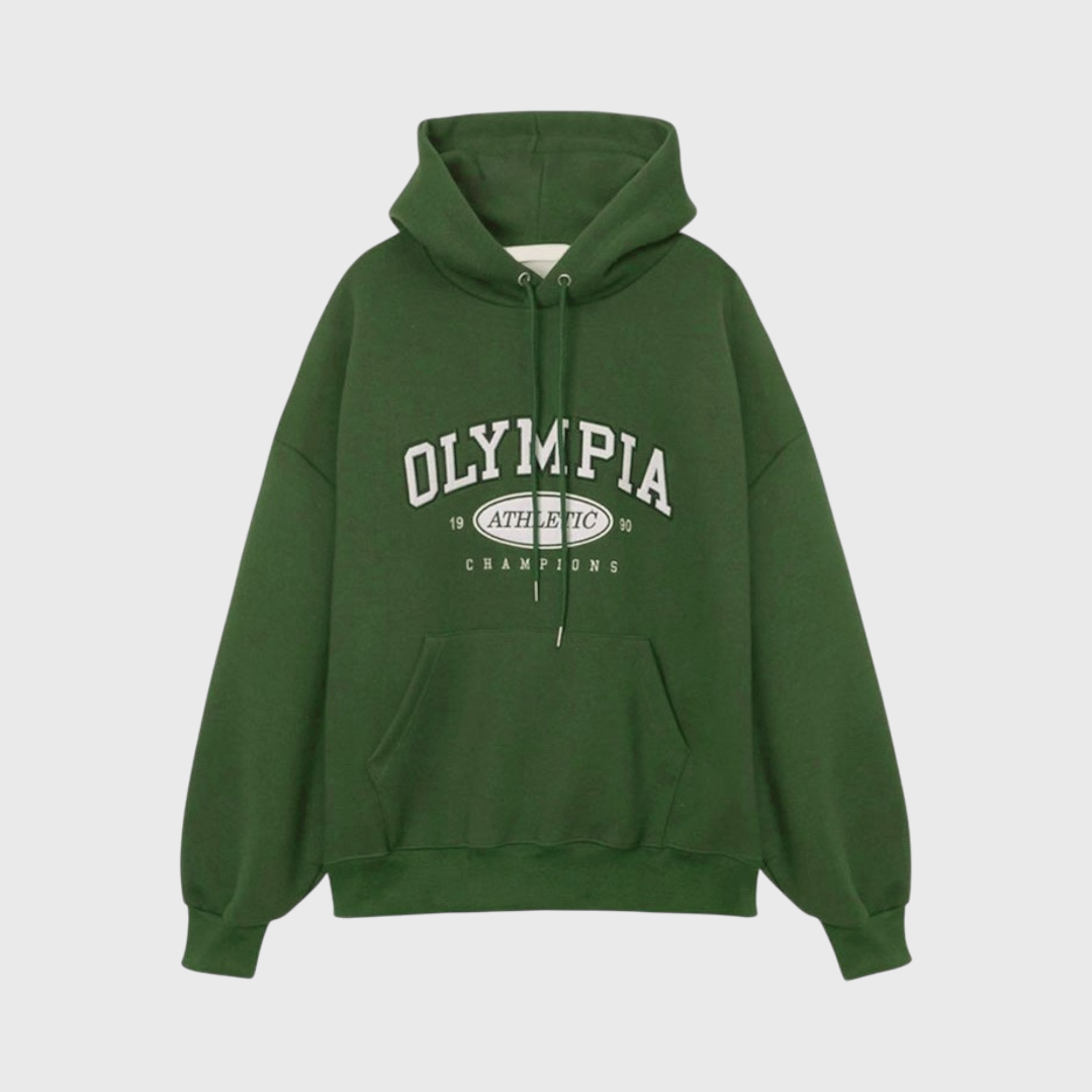 OLYMPIA貼布繡重磅帽T