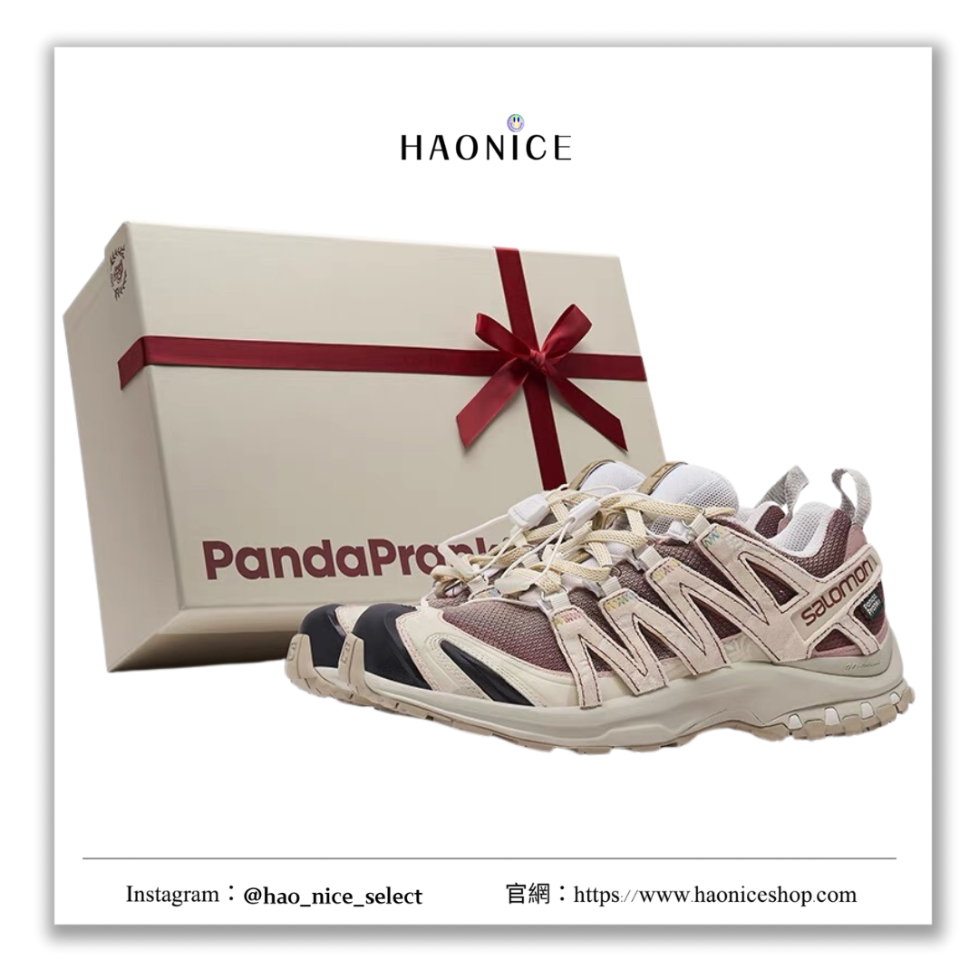 【HAO NICE 】熊貓惡作劇系列 ❗️配合FAKEBUSTERS驗鞋 ❗️ SALOMON薩洛蒙 XA PRO 冬夢奇緣系列 圍爐夜談訂製 低筒休閒慢跑鞋❤️