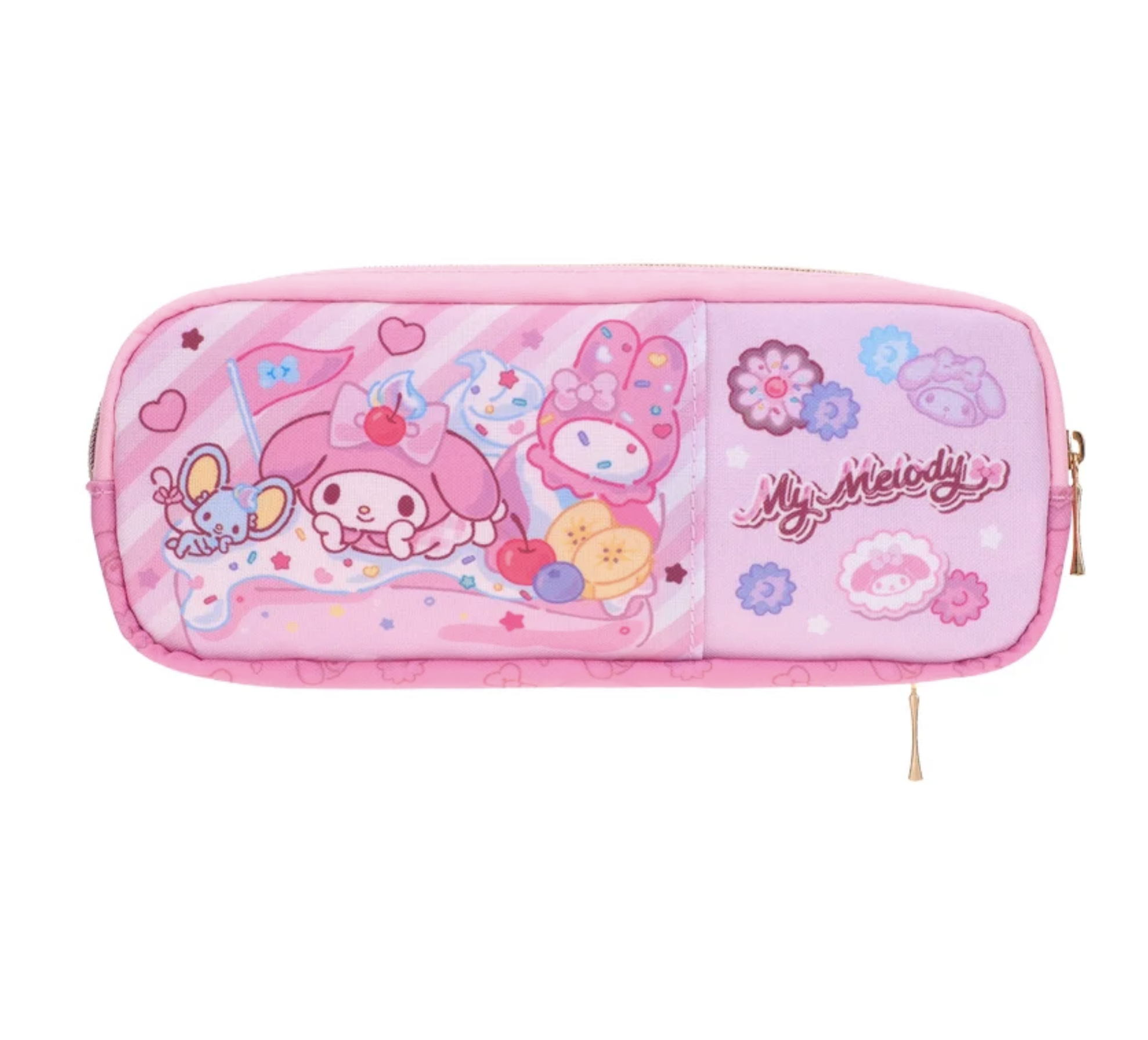 My Melody 雙拉鏈筆袋 9-7462-20