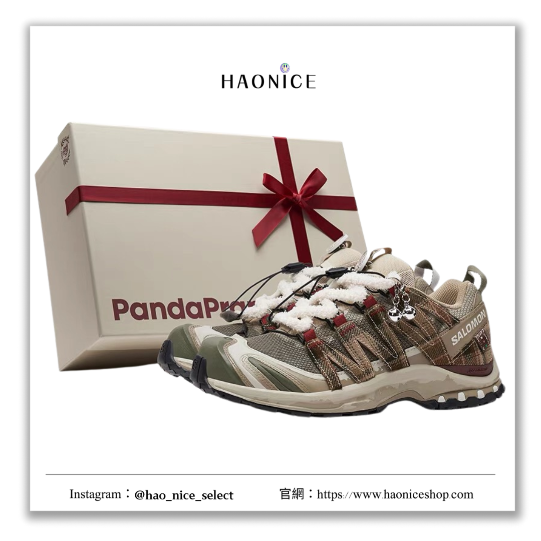【HAO NICE 】熊貓惡作劇系列 ❗️配合FAKEBUSTERS驗鞋 ❗️SALOMON薩洛蒙XA PRO 3D冬夢奇緣系列 鈴叮噹訂製 低筒戶外功能鞋❤️