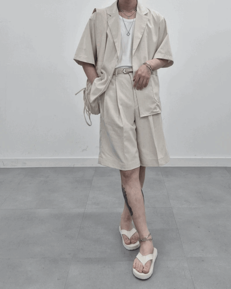 (韓國獨家特價)Onir亞麻百慕達短褲