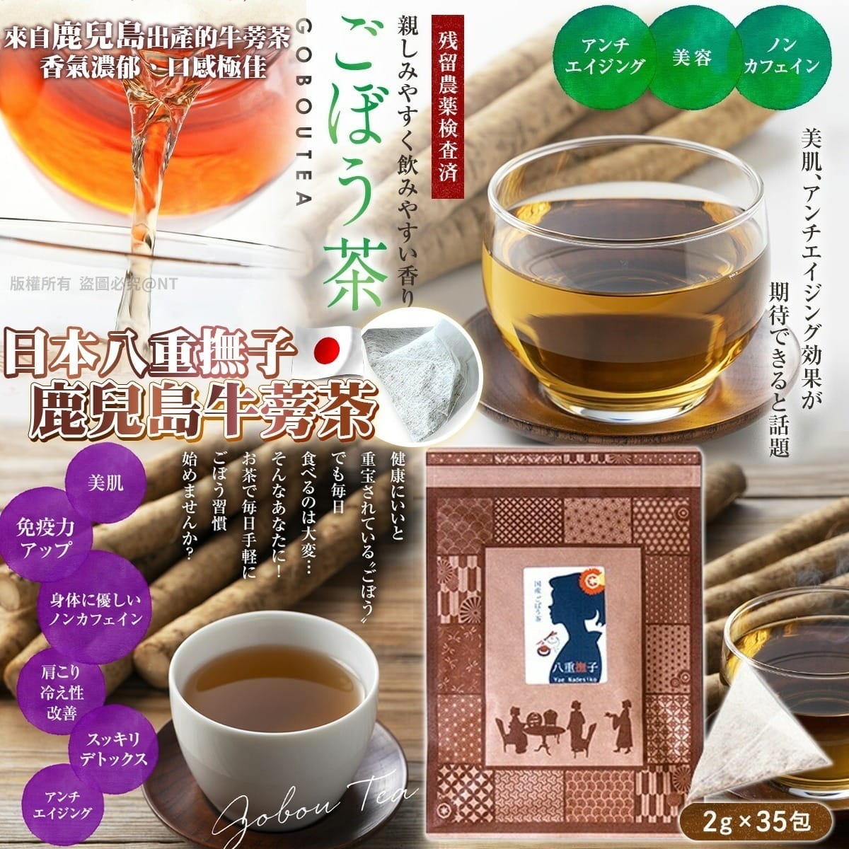 日本八重撫子 鹿兒島牛蒡茶