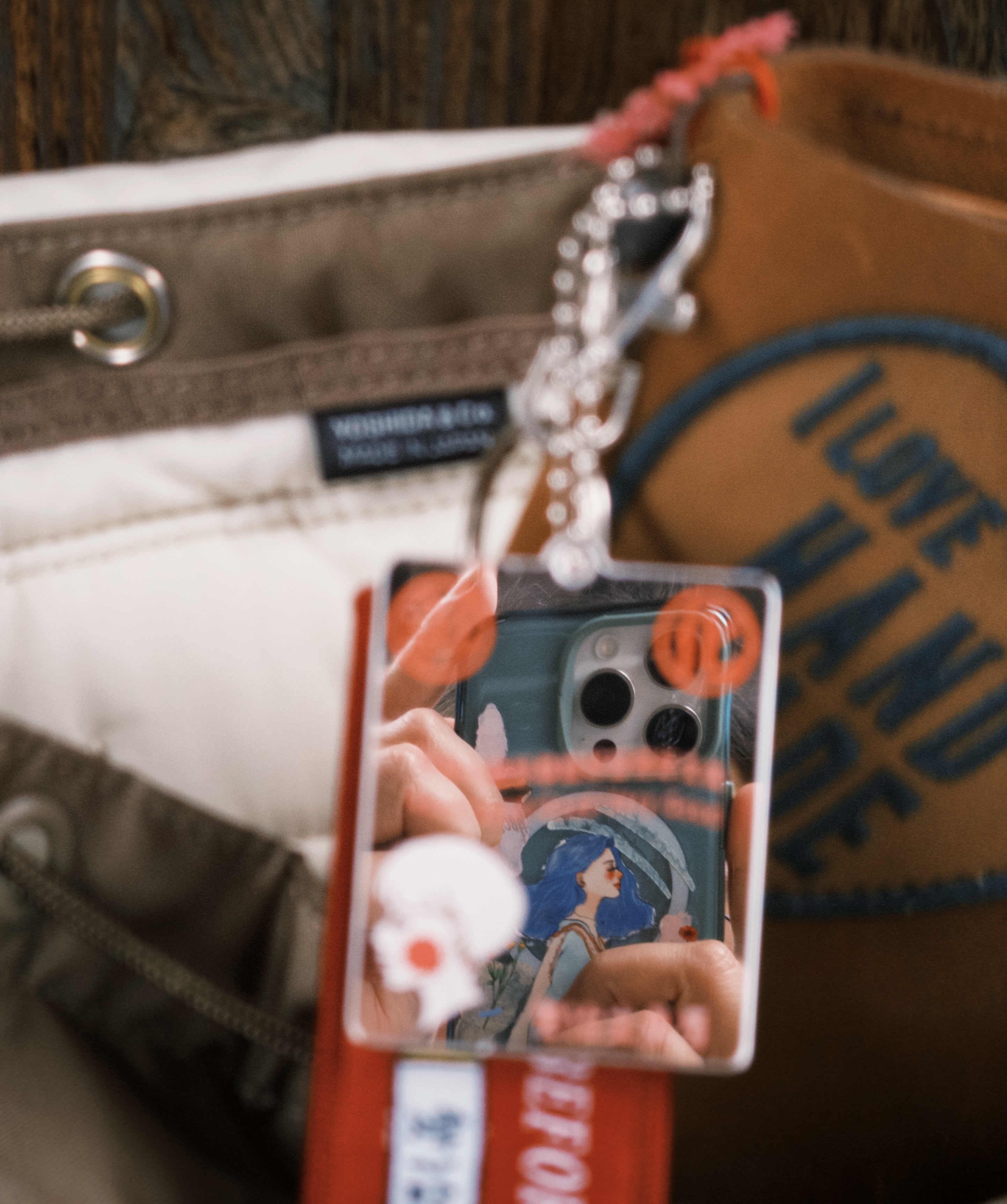 愛治10週年紀念 復古鏡子吊飾 存好心做好事說好話用好文具｜愛治文具房