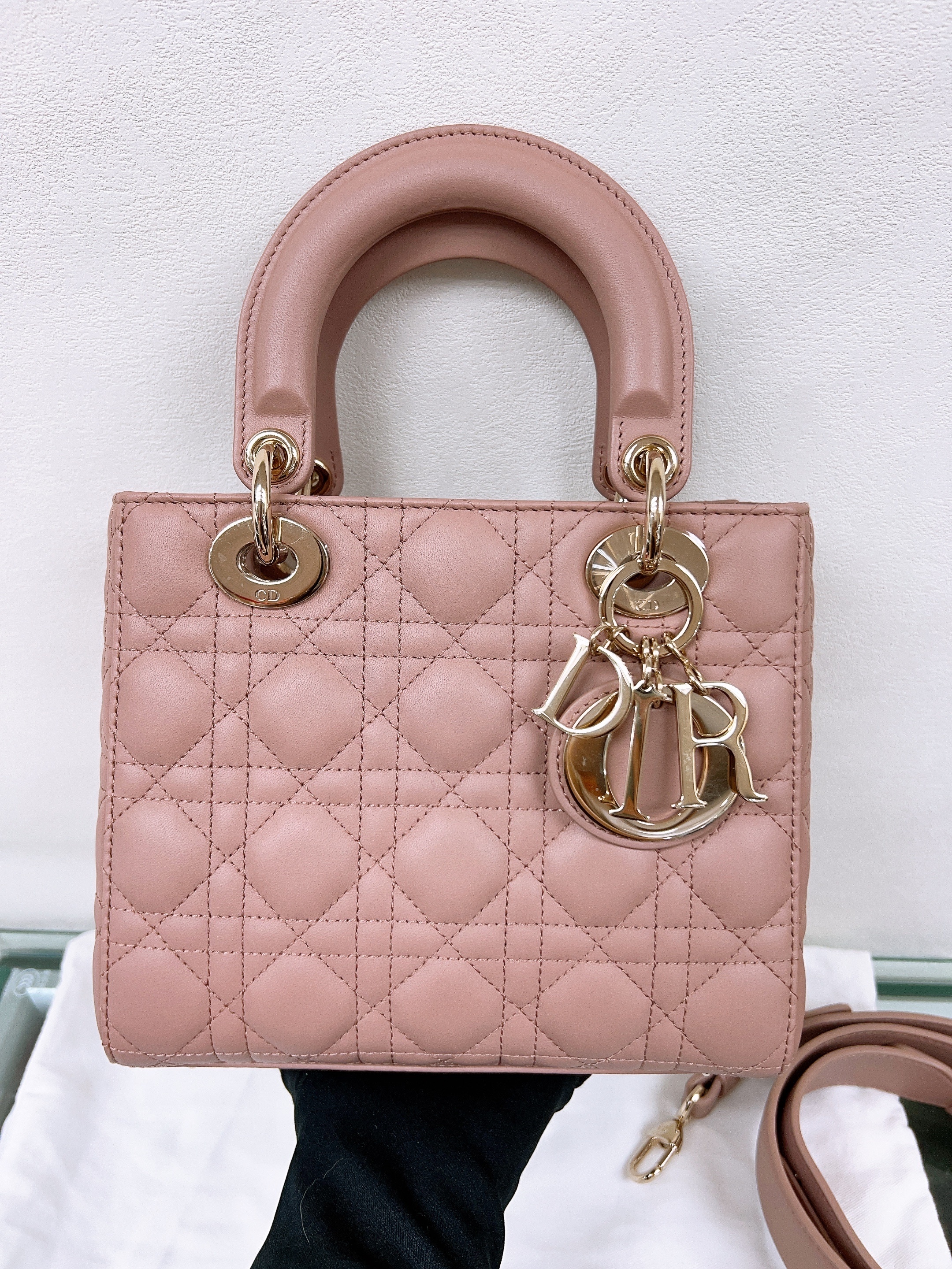 Dior lady dior small rose pink