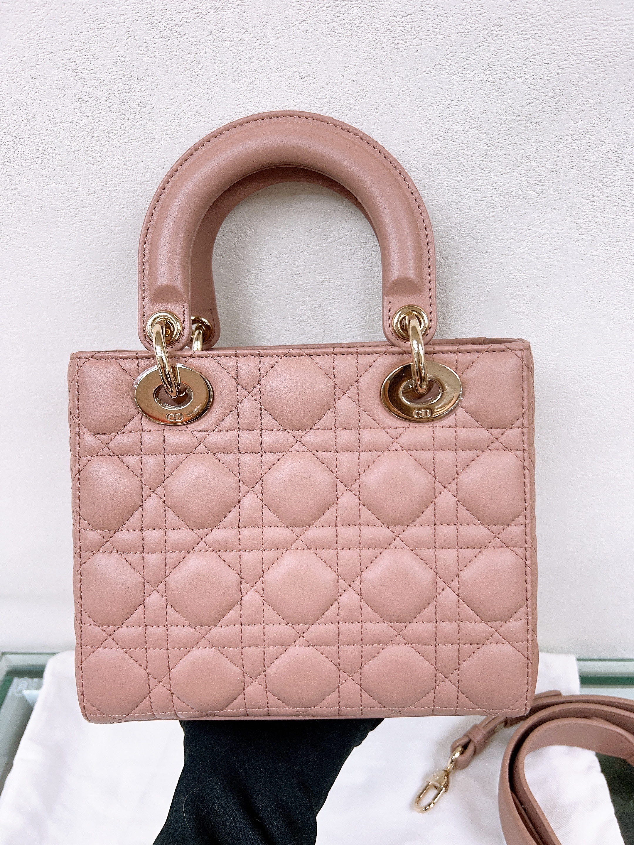 Dior lady dior small rose pink