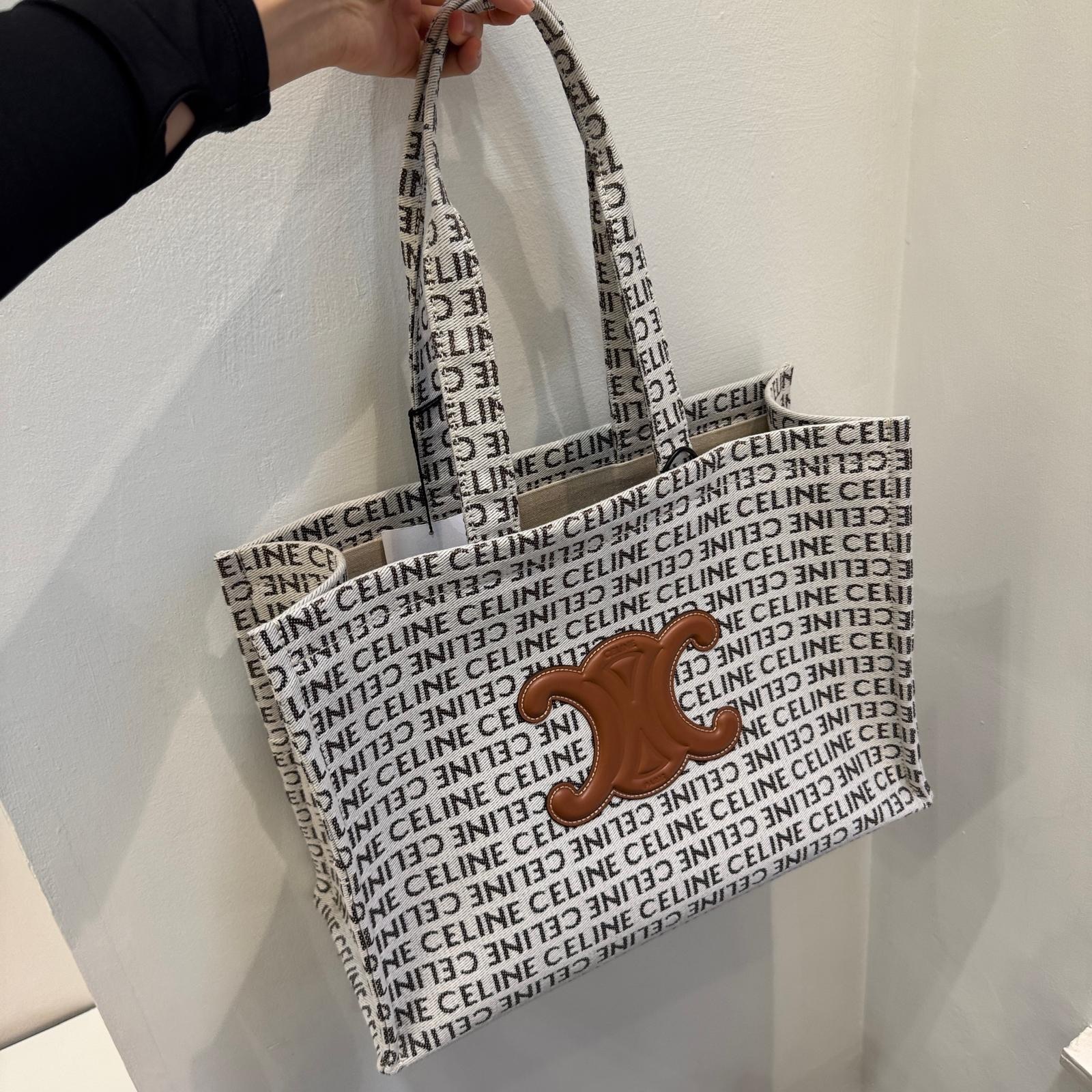 Celine bag Large Cabas tote bag in Natural / Tan