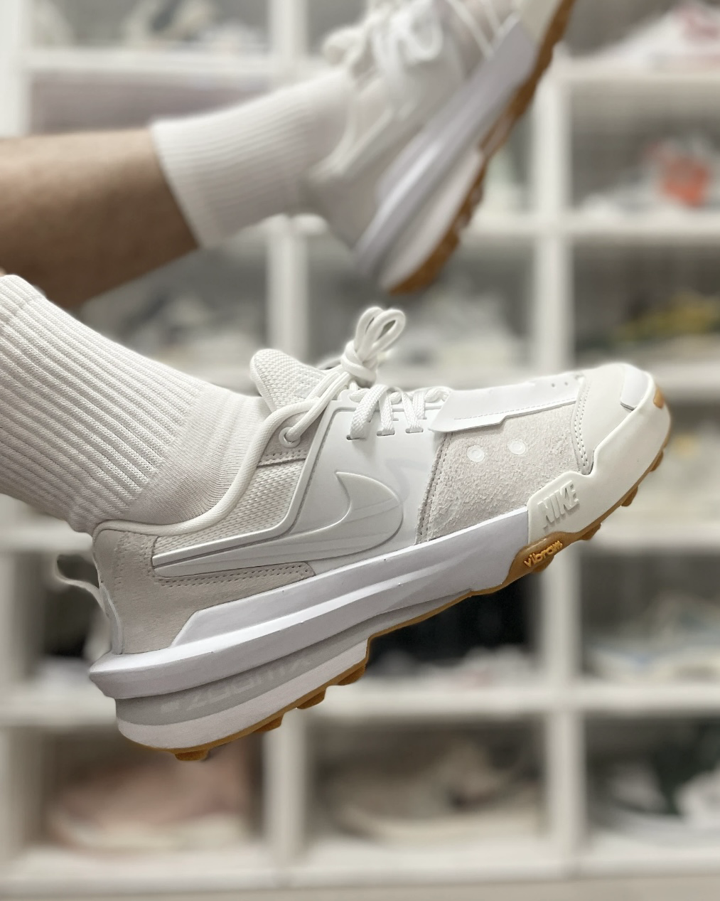 Nike Zegamadome x Sacai "Summit White" SP 米白 奶油白 焦糖底 解構 聯名 運動休閒鞋