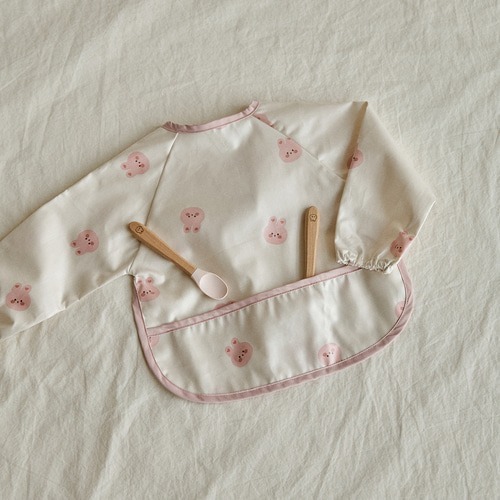 DOT圓圓臉玩轉派對系列-防水輔食罩衣(長袖)